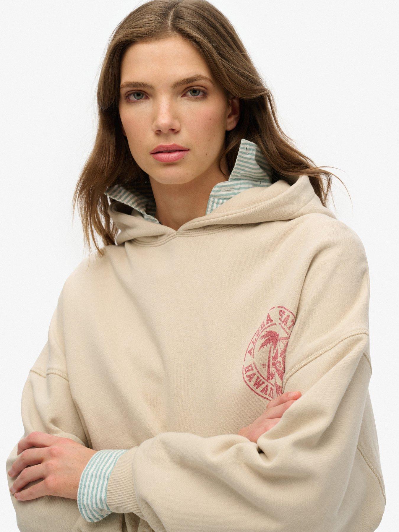  image of superdry-lo-fi-outdoor-oversized-hoodie-grey
