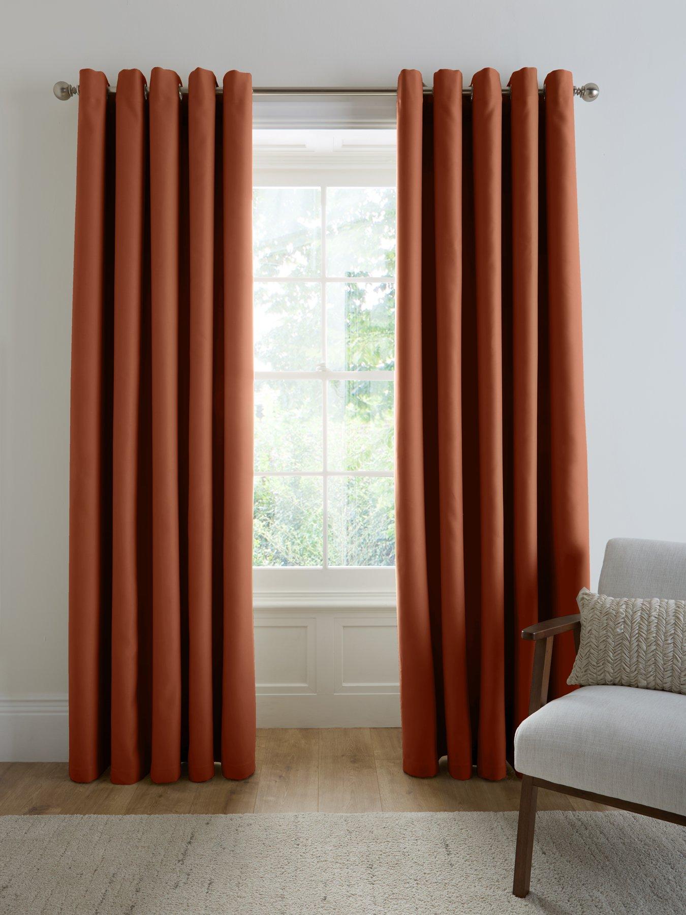 The Very Collection Woven Blackout Eyelet Curtains