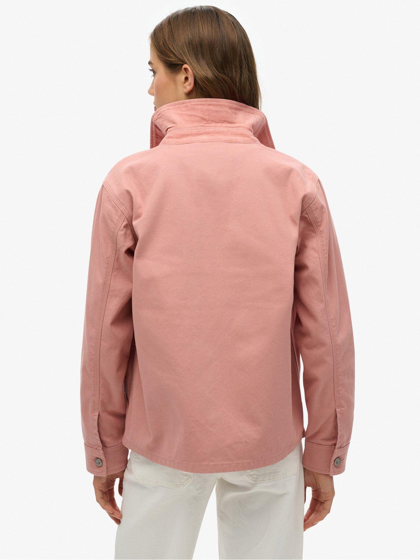  image of superdry-chore-jacket-pink