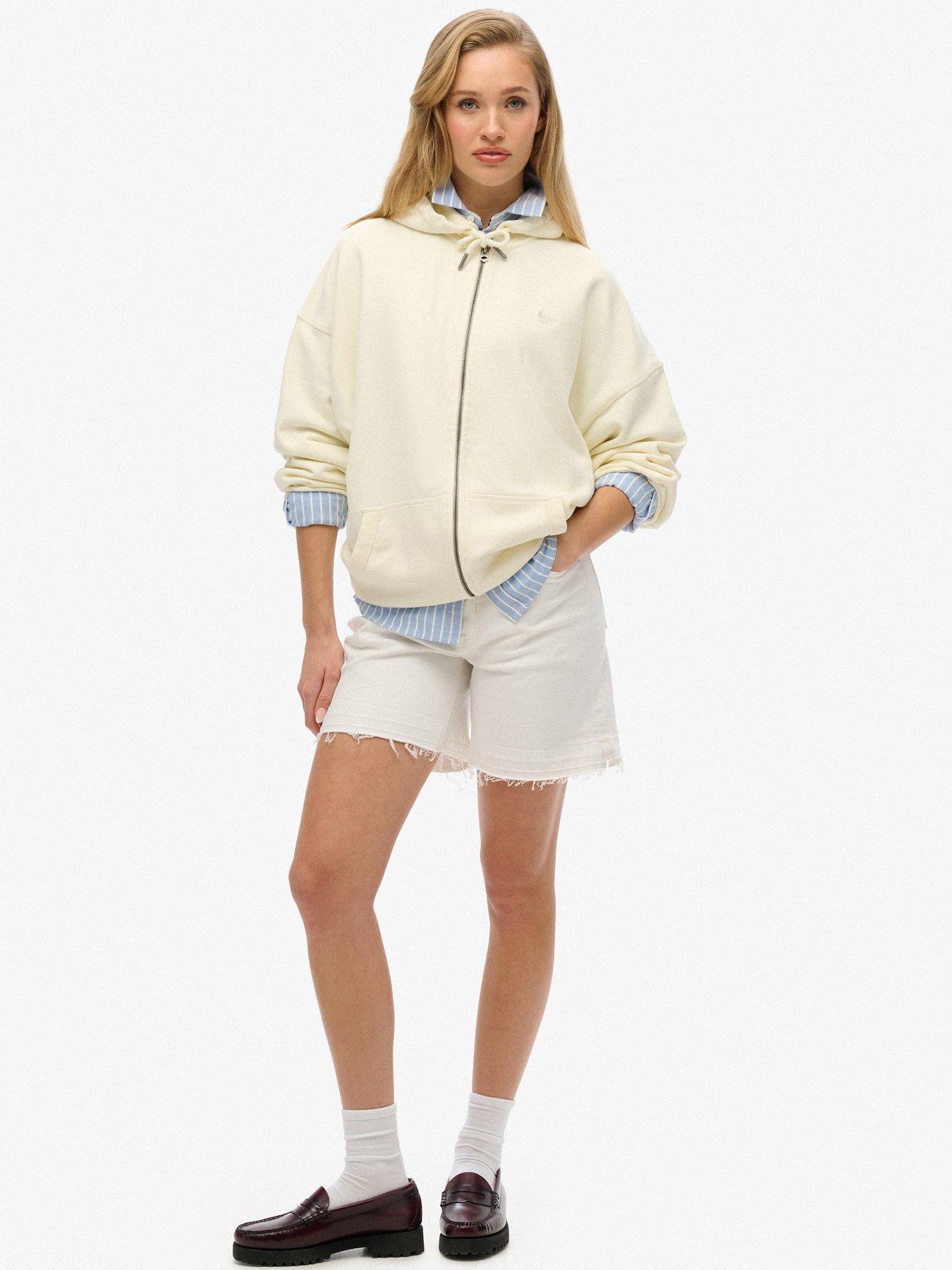  image of superdry-studios-zip-hoodie-white