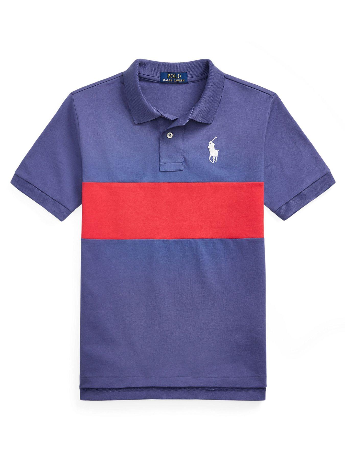undefined Boys Colour Block Shirt - Navy