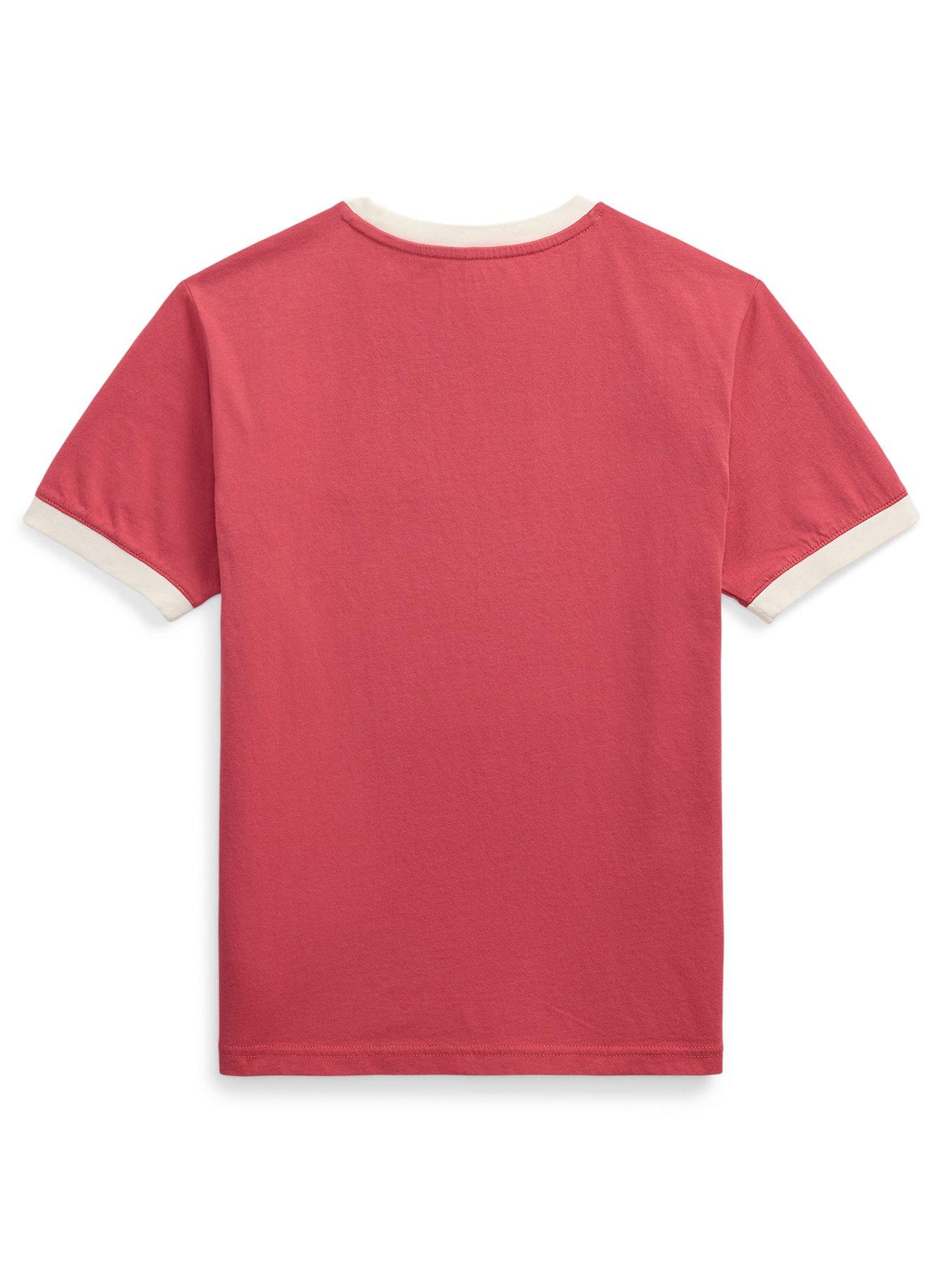 Image 2 of 2 of Polo Ralph Lauren Boys Short Sleeve T-Shirt - Red