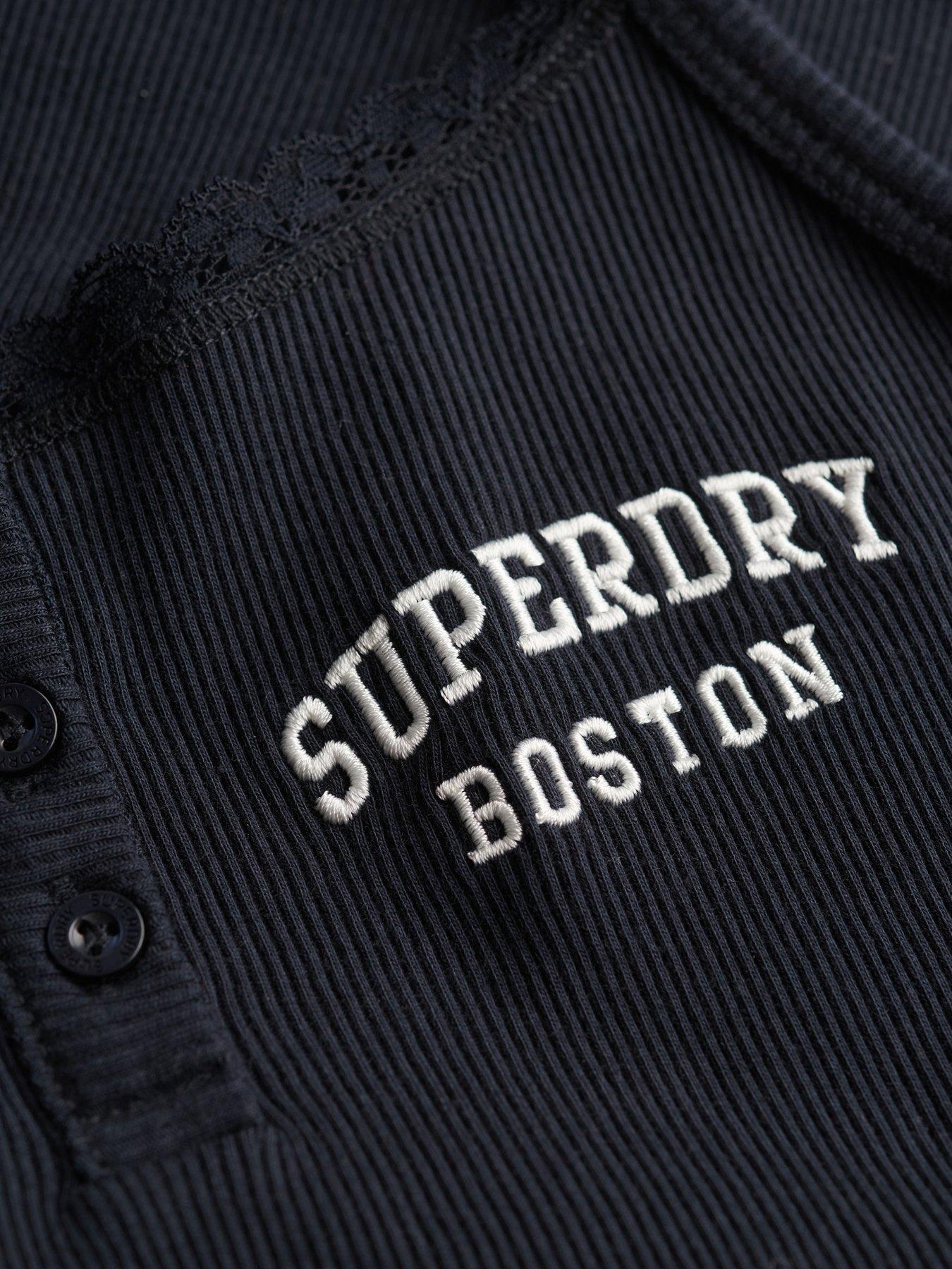  image of superdry-athletic-essentials-embroidered-button-cami-top-navy