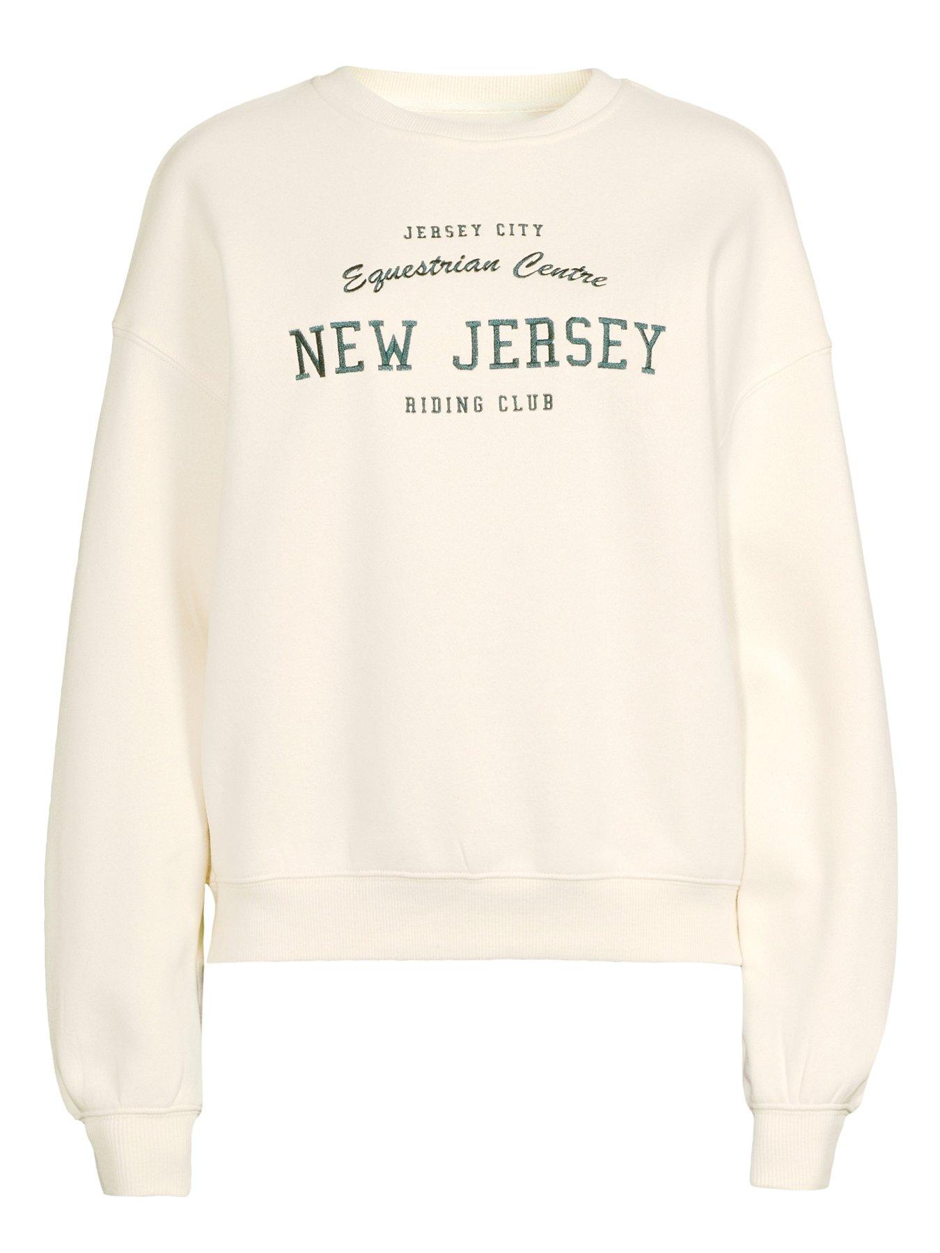 Image 7 of 7 of V by Very New Jersey Graphic Sweatshirt - Cream