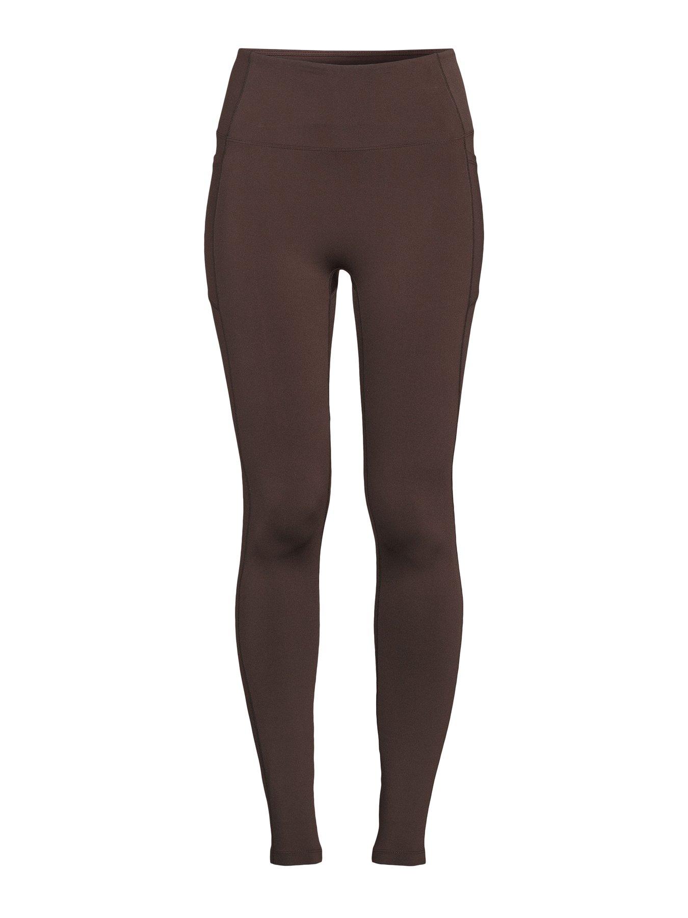 Image 7 of 7 of The Very Collection Sports High Waist Leggings - Brown