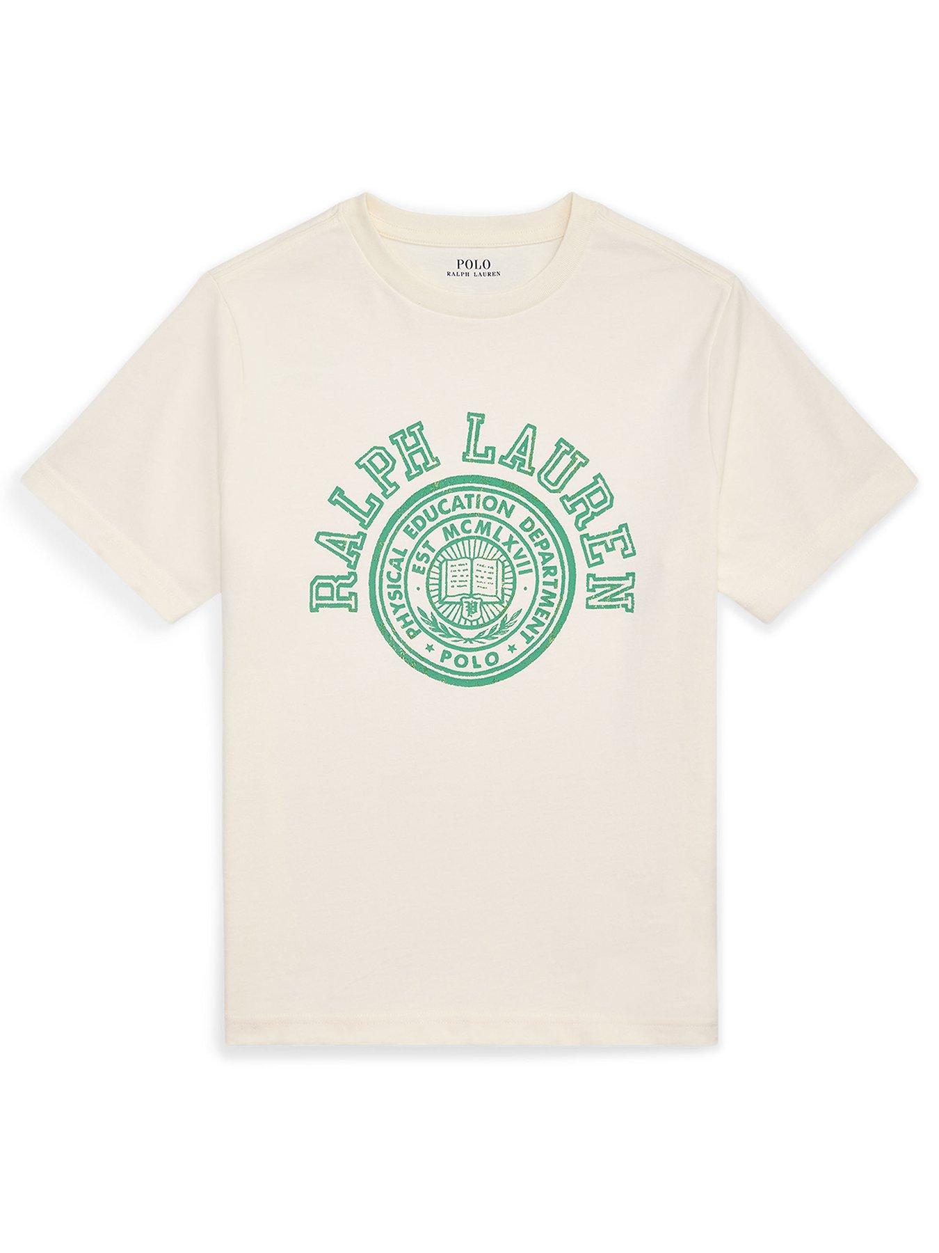 Polo Ralph Lauren Boys Logo Short Sleeve T-Shirt - Cream
