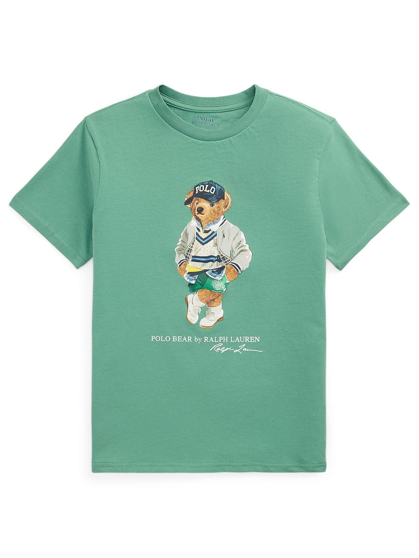 undefined Boys Bear Short Sleeve T-Shirt - Green