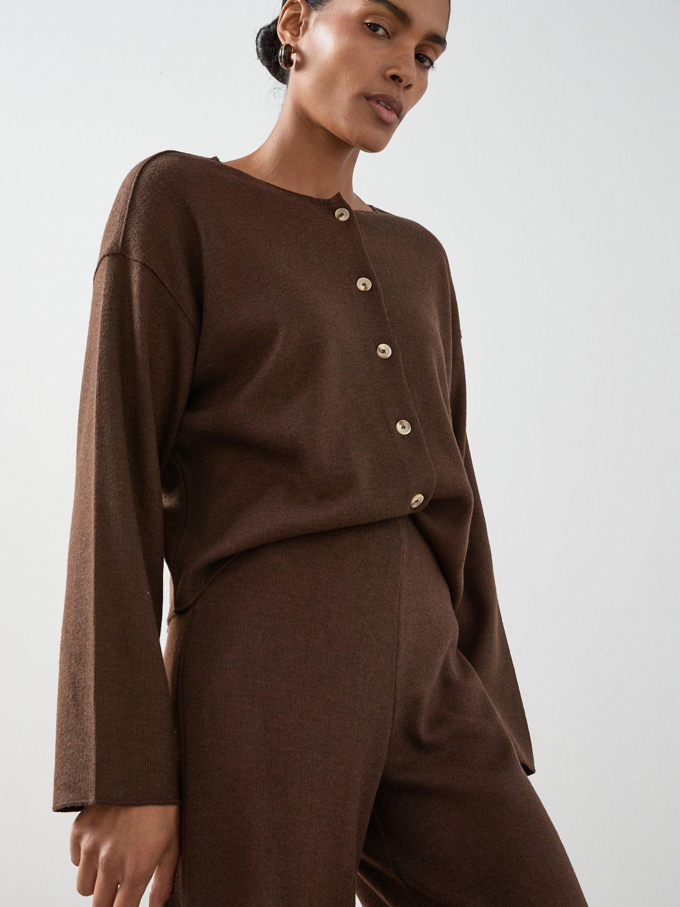 undefined Button Up Textured Cardigan Co-ord
