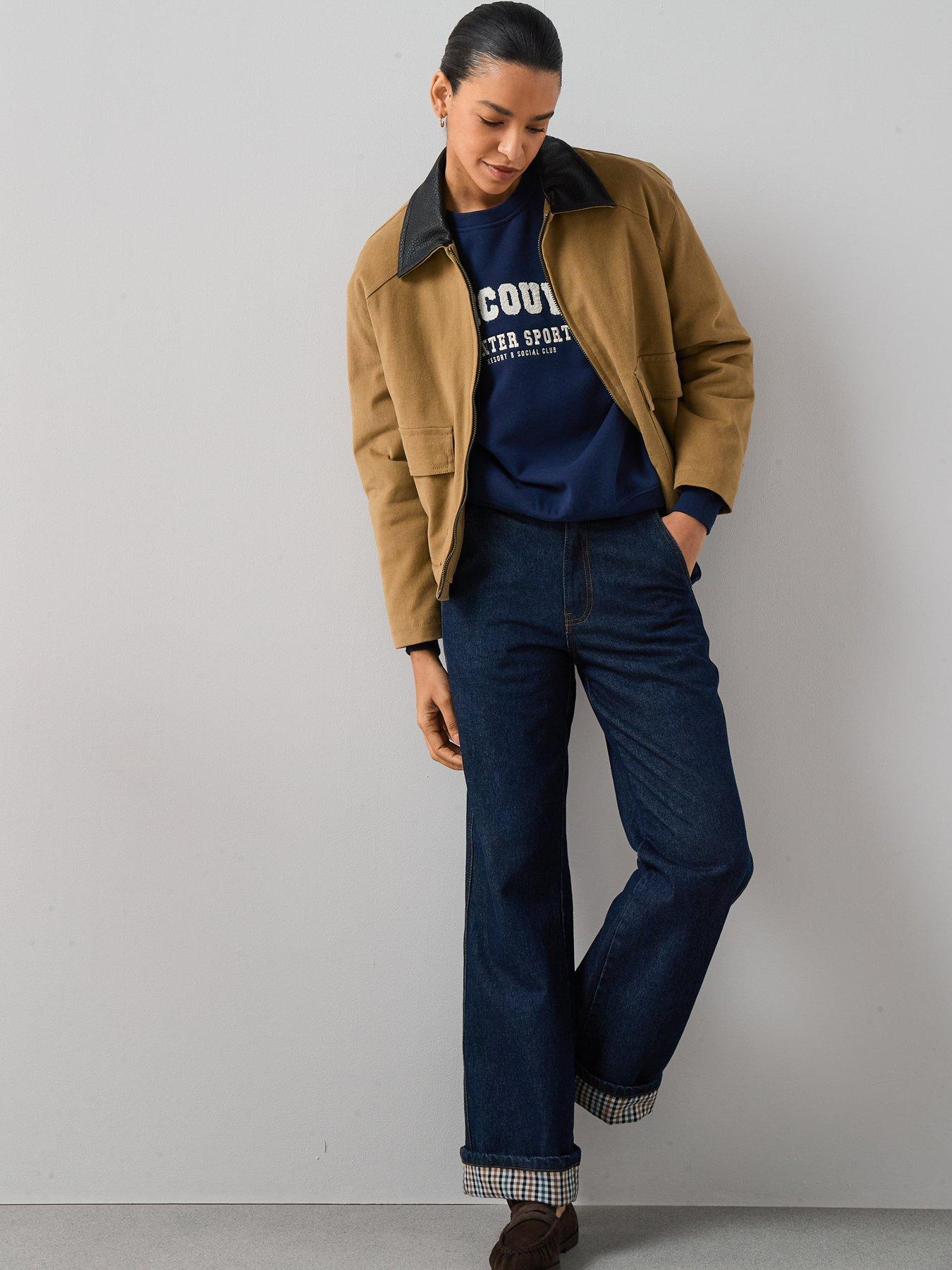 Image 3 of 7 of The Very Collection Vancouver Graphic Sweatshirt - Navy