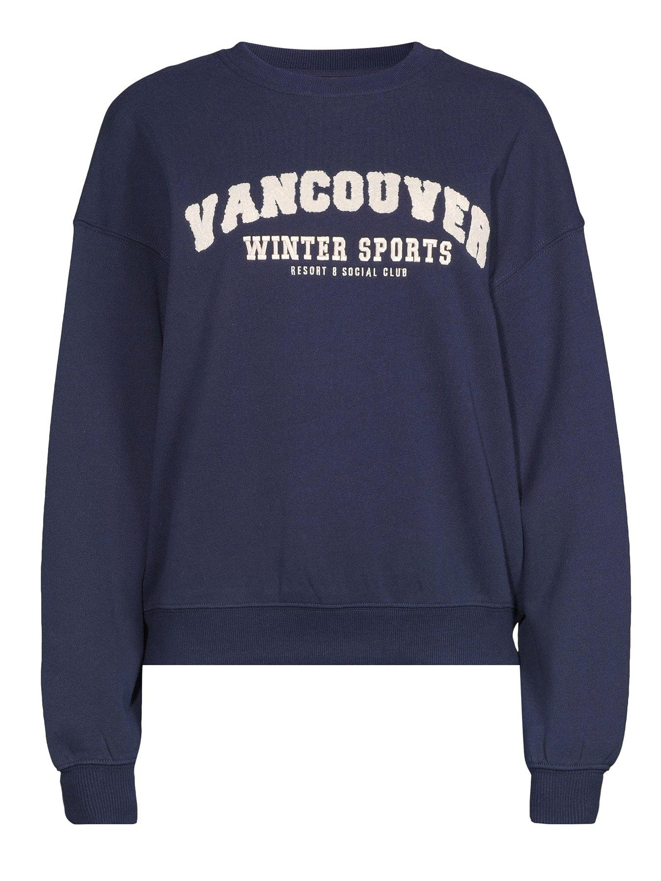 Image 7 of 7 of The Very Collection Vancouver Graphic Sweatshirt - Navy