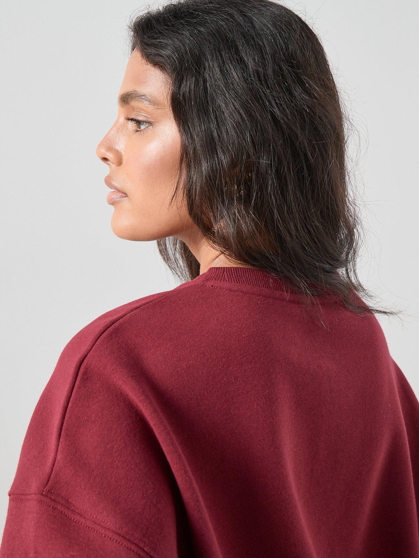 Image 5 of 7 of The Very Collection Country Club Graphic Sweatshirt - Burgundy