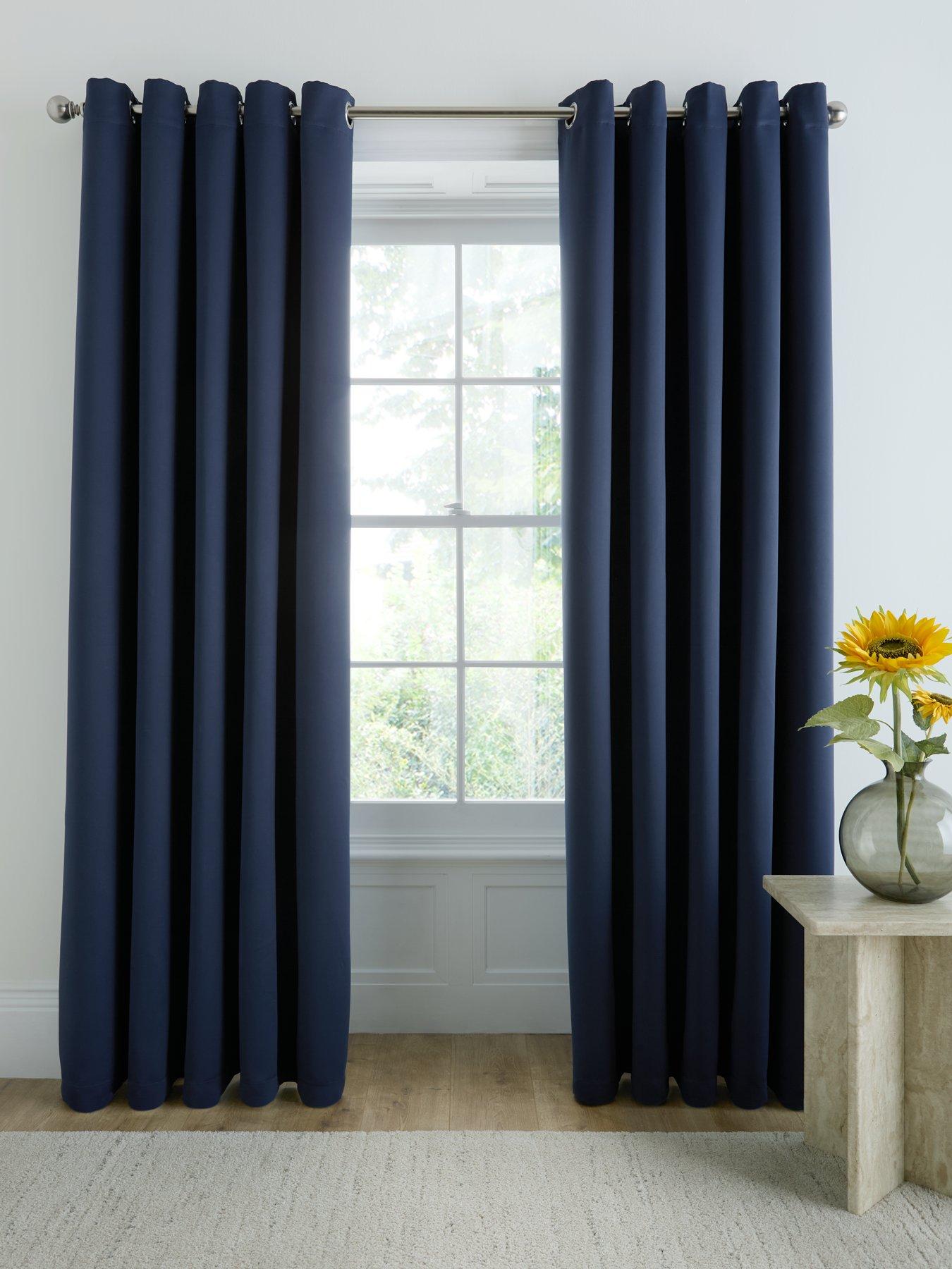 The Very Collection Woven Blackout Eyelet Curtains