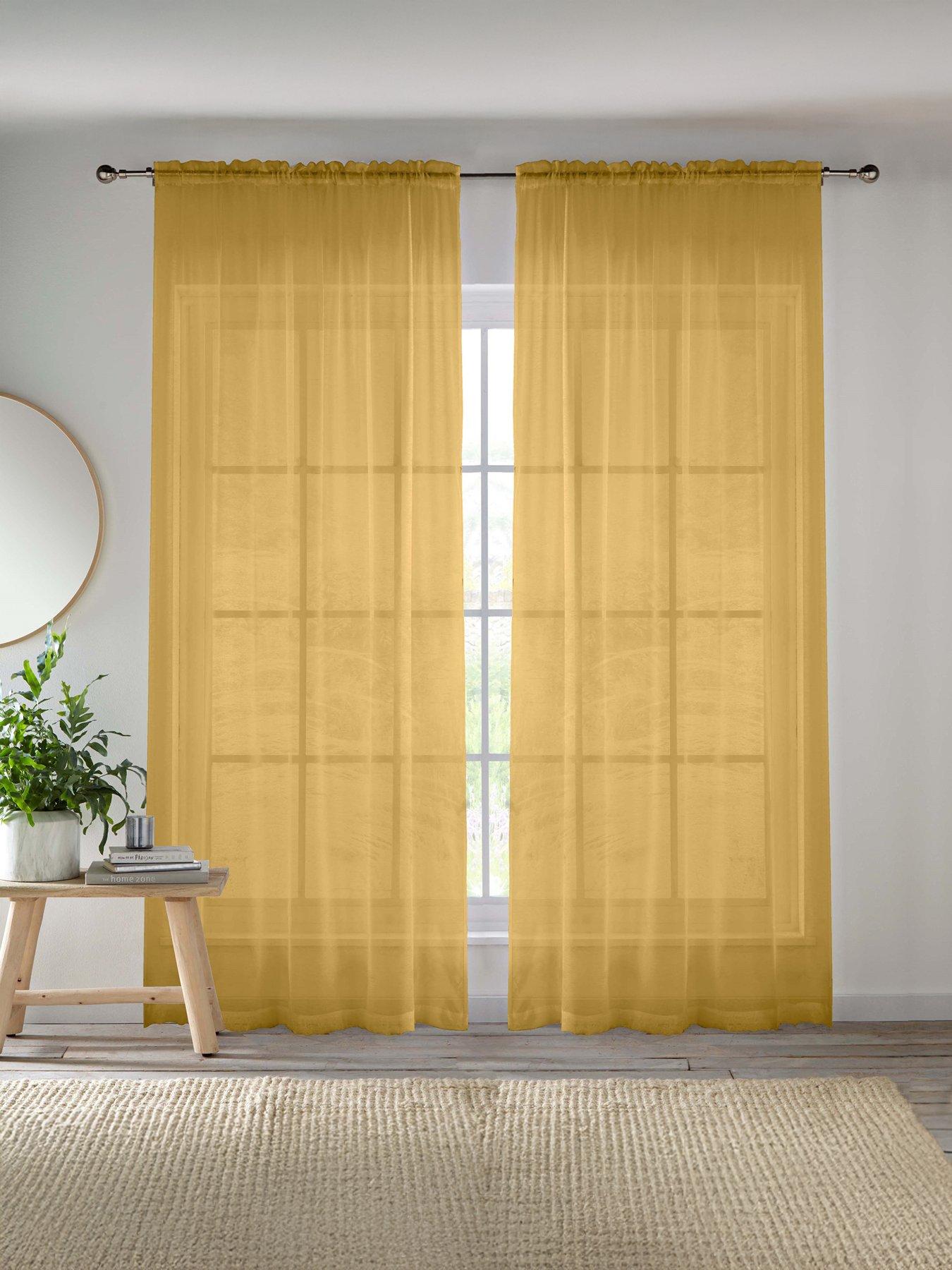 The Very Collection Slot Top Voile Panel Pair 57x48