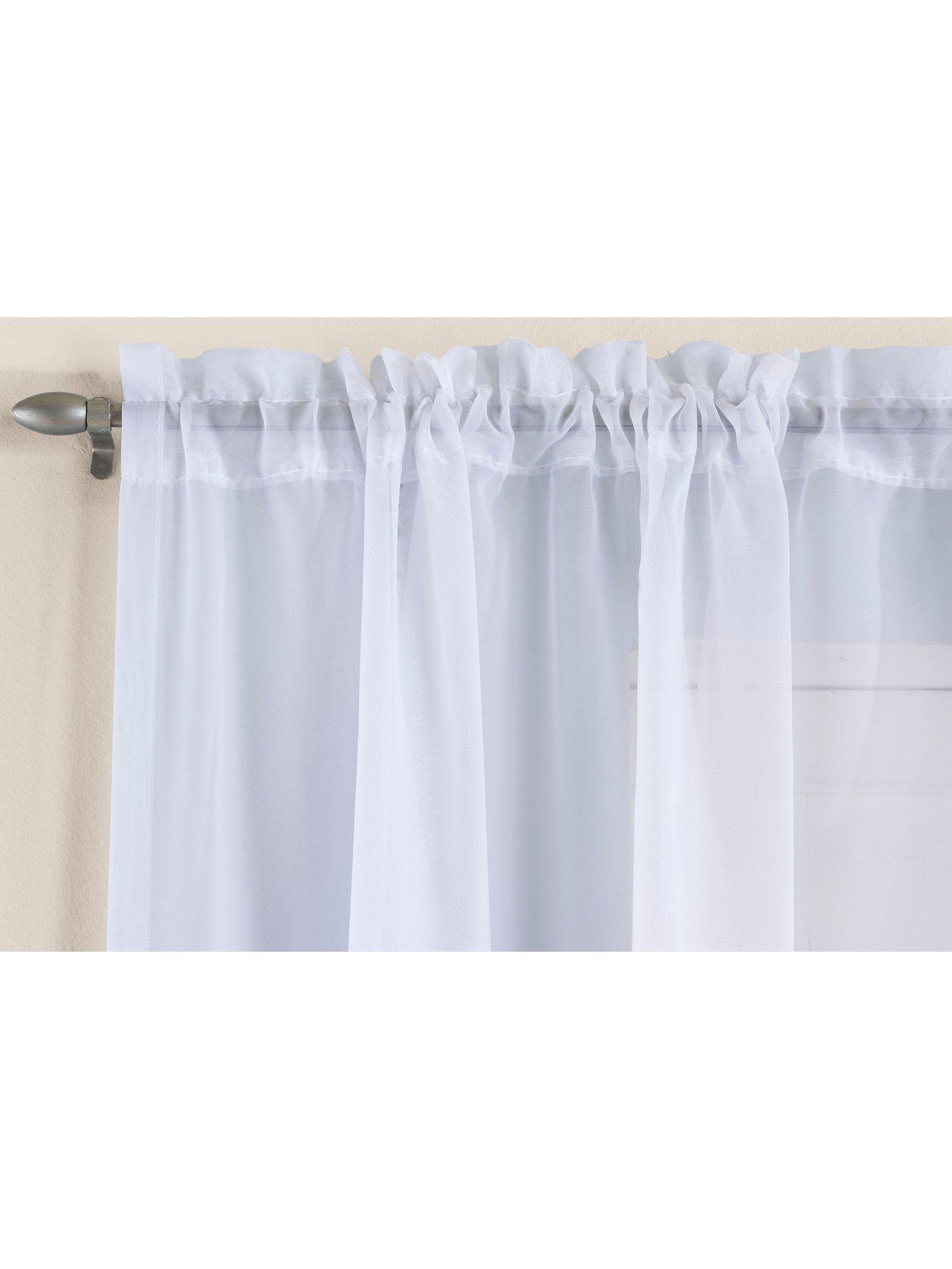 Image 3 of 4 of The Very Collection Slot Top Voile Panel Pair 57x48