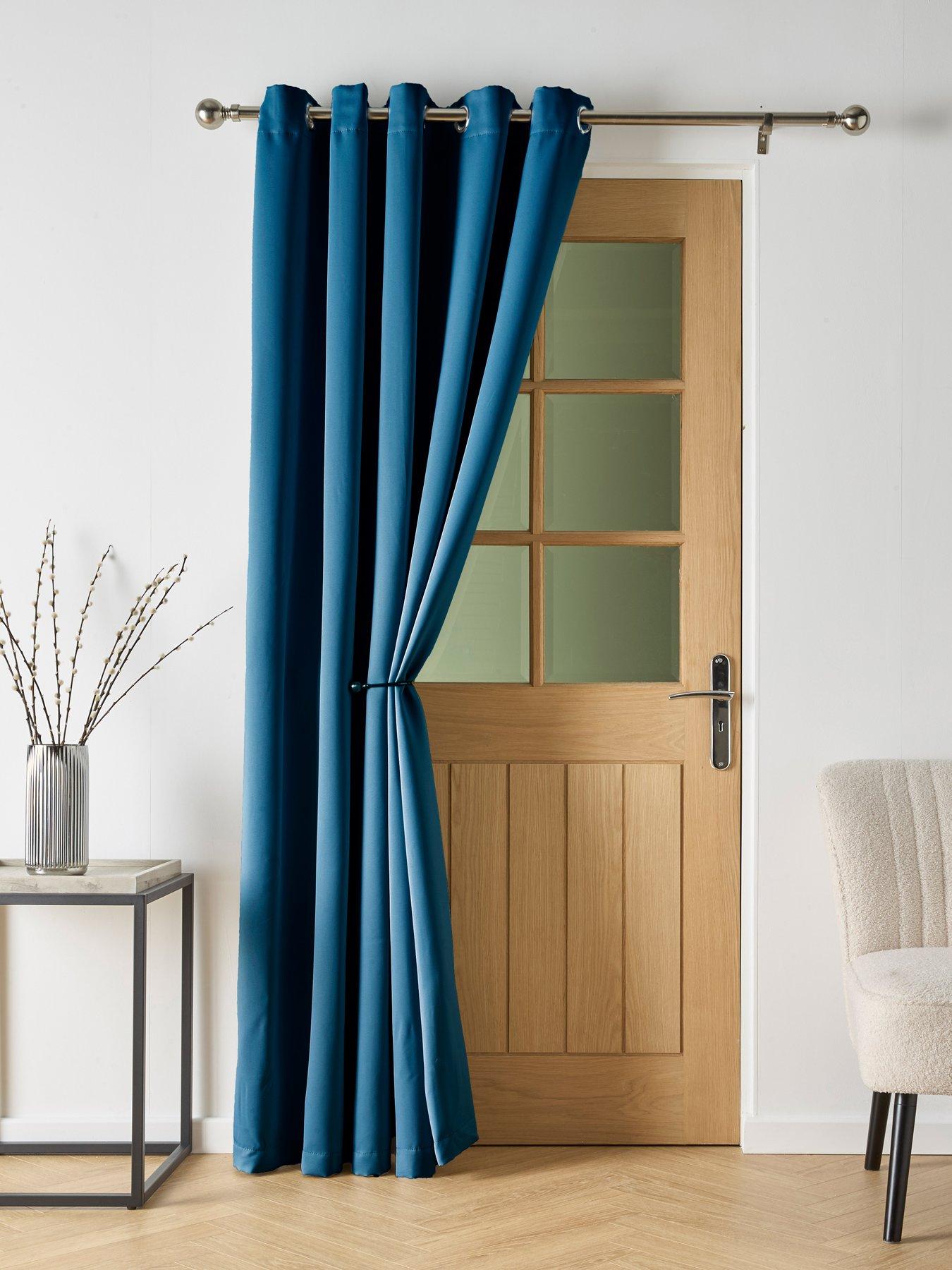 very-home-woven-blackout-eyelet-door-curtain-66x84