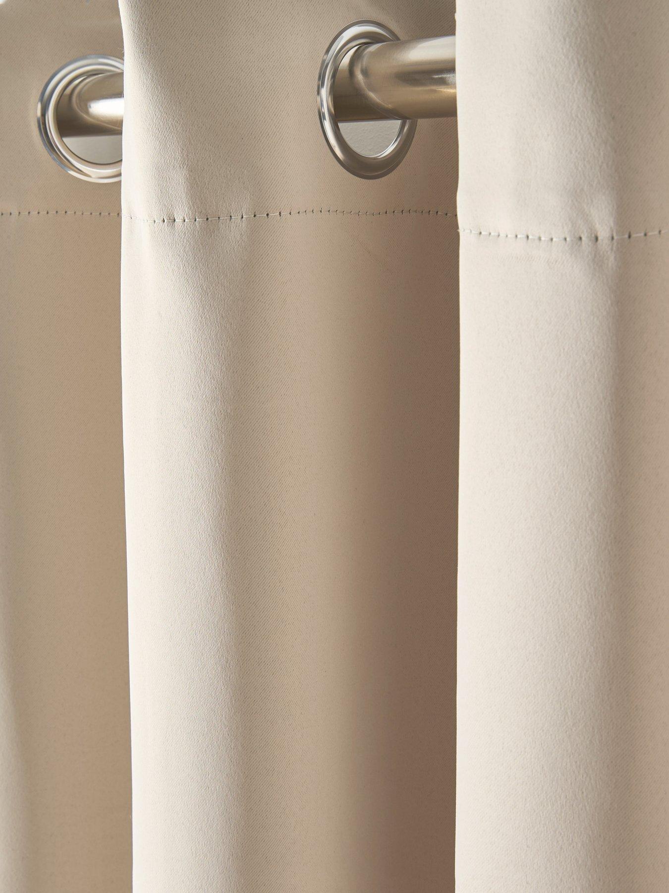Image 3 of 4 of The Very Collection Woven Blackout Eyelet Door Curtain 66x84