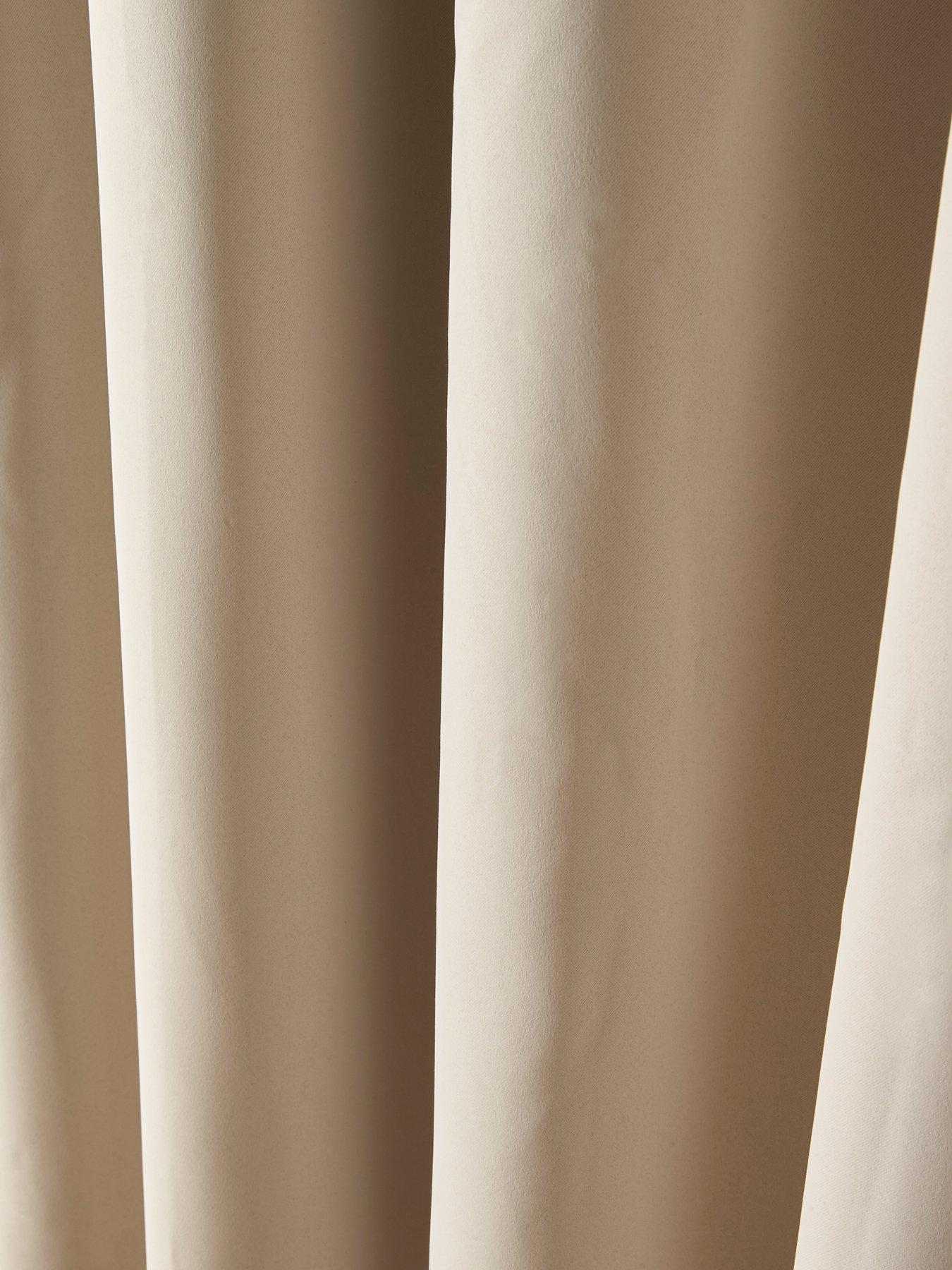 Image 4 of 4 of The Very Collection Woven Blackout Eyelet Door Curtain 66x84