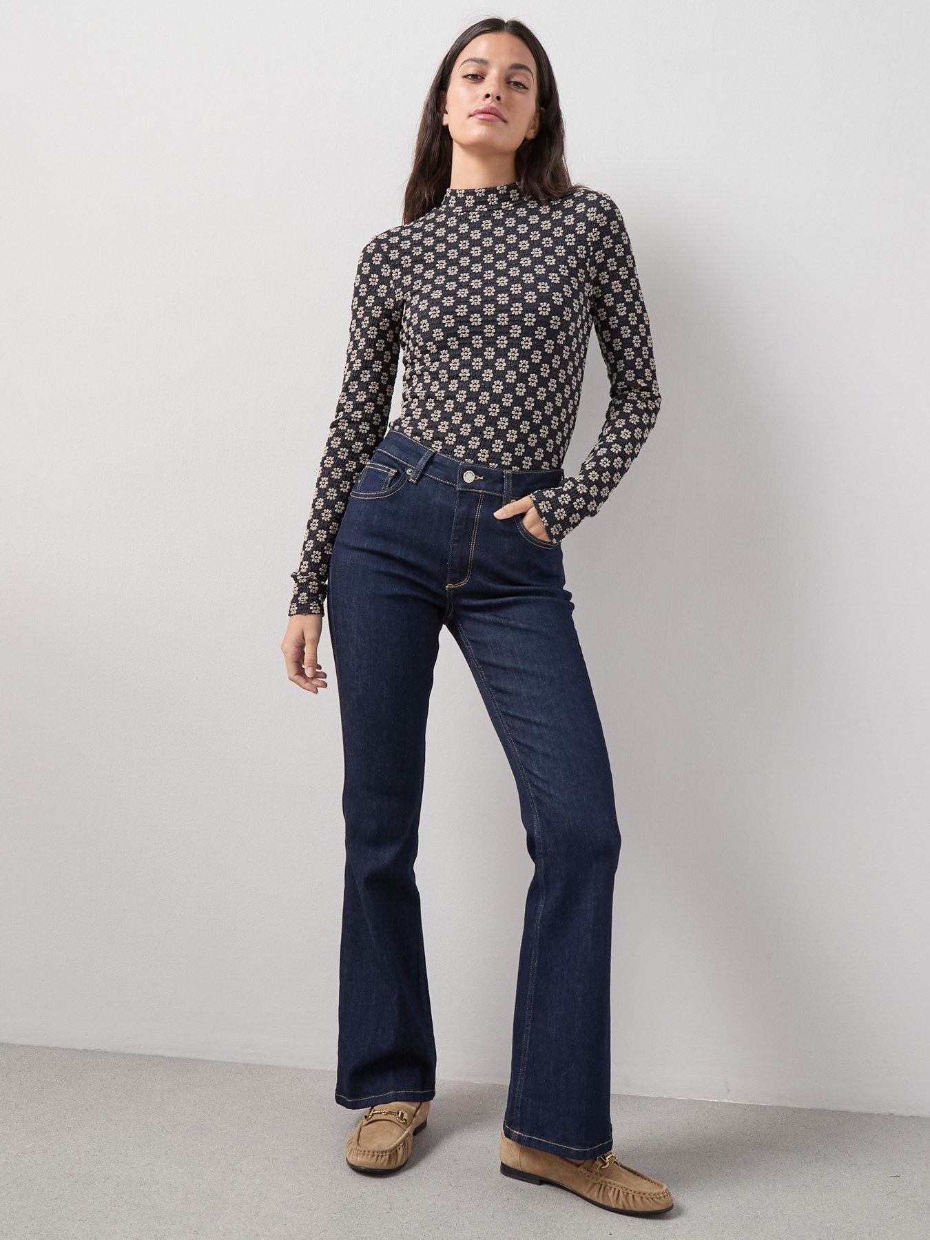  image of the-very-collection-high-neck-floral-top-multi