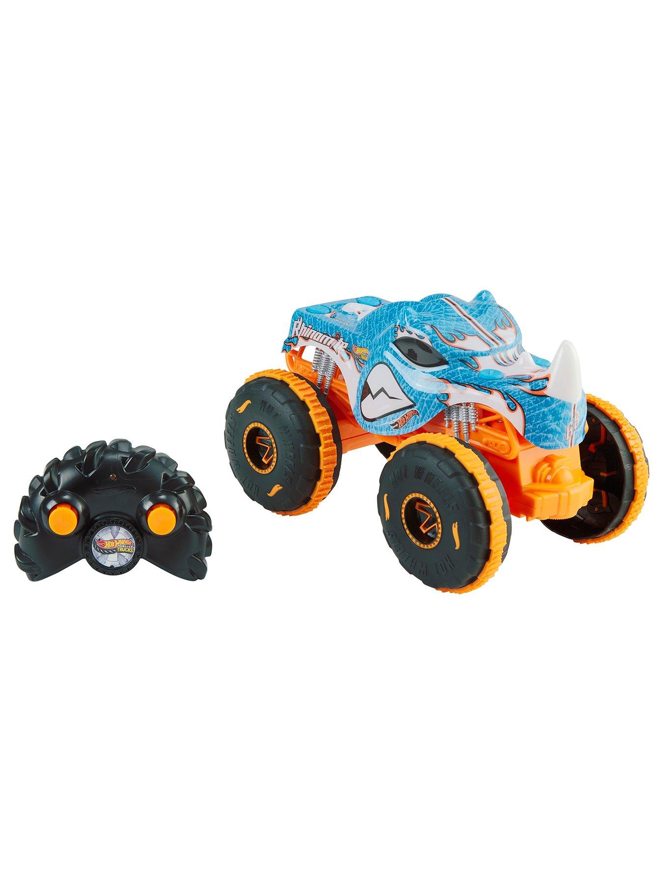 Image 2 of 6 of Hot Wheels Hot Wheel RC Monster Trucks Rhinomite in 1:24 Scale, Battery-Powered Remote-Control Toy Truck