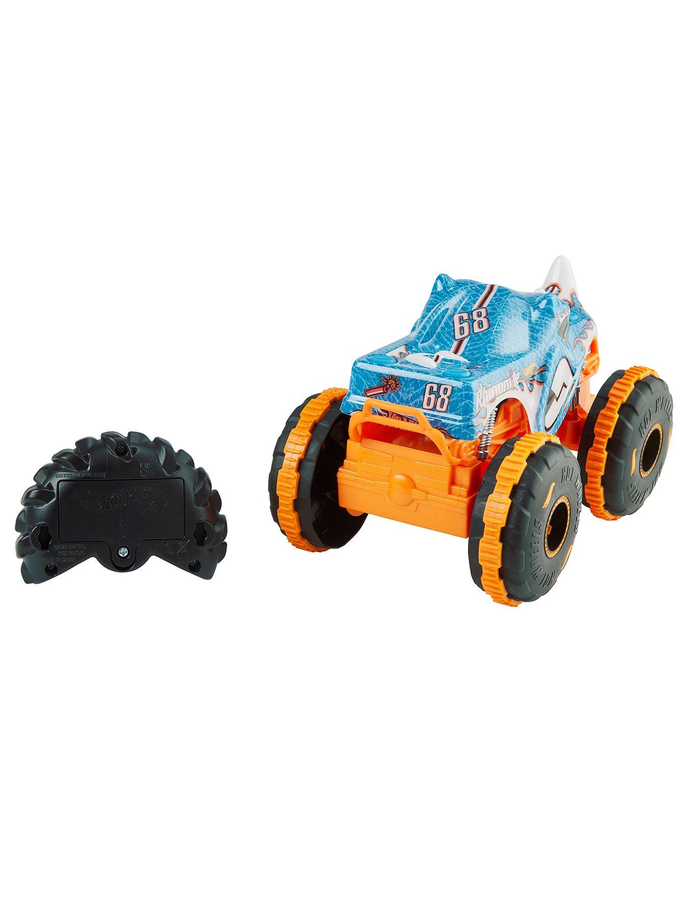 Image 3 of 6 of Hot Wheels Hot Wheel RC Monster Trucks Rhinomite in 1:24 Scale, Battery-Powered Remote-Control Toy Truck