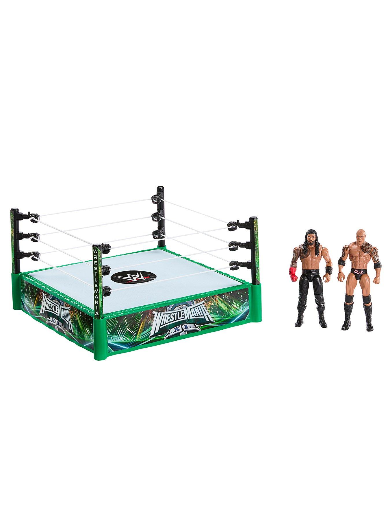  image of wwe-wwe-bloodlines-rules-playset-with-ring-amp-2-action-figures--nbspthe-rock-amp-roman-reigns
