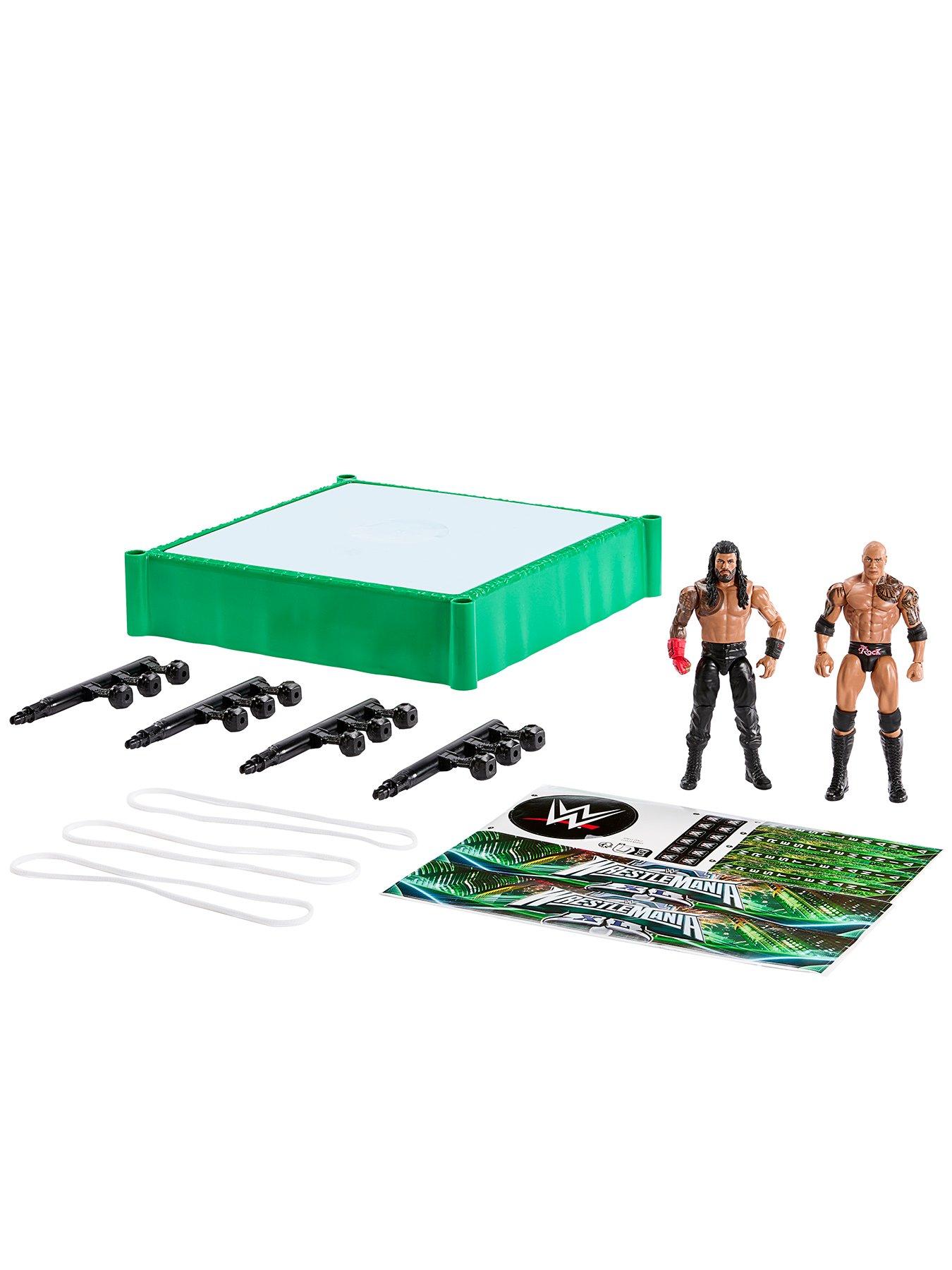  image of wwe-wwe-bloodlines-rules-playset-with-ring-amp-2-action-figures--nbspthe-rock-amp-roman-reigns
