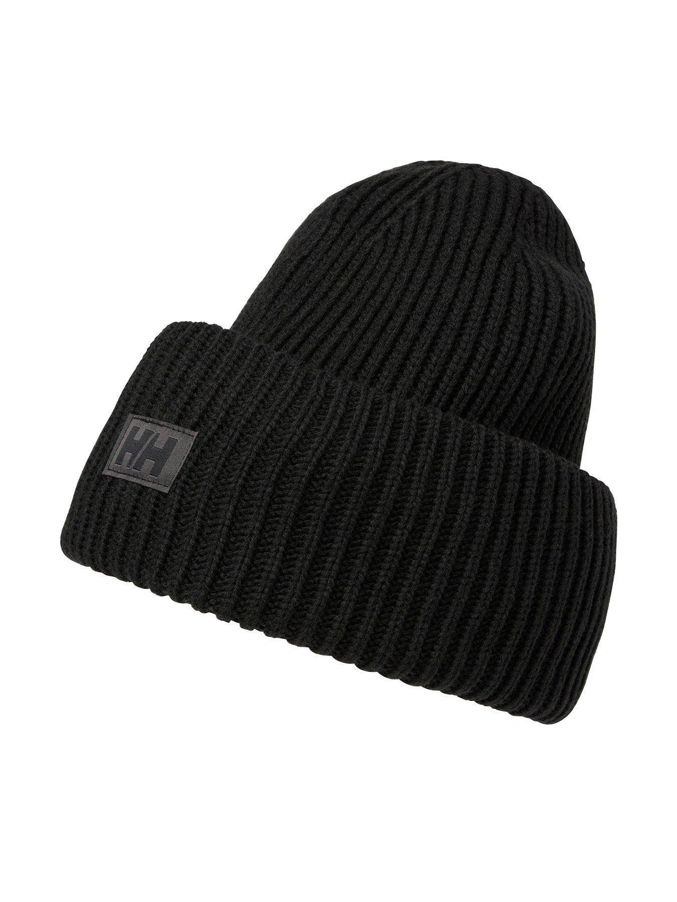  image of helly-hansen-unisex-hh-rib-beanie-black