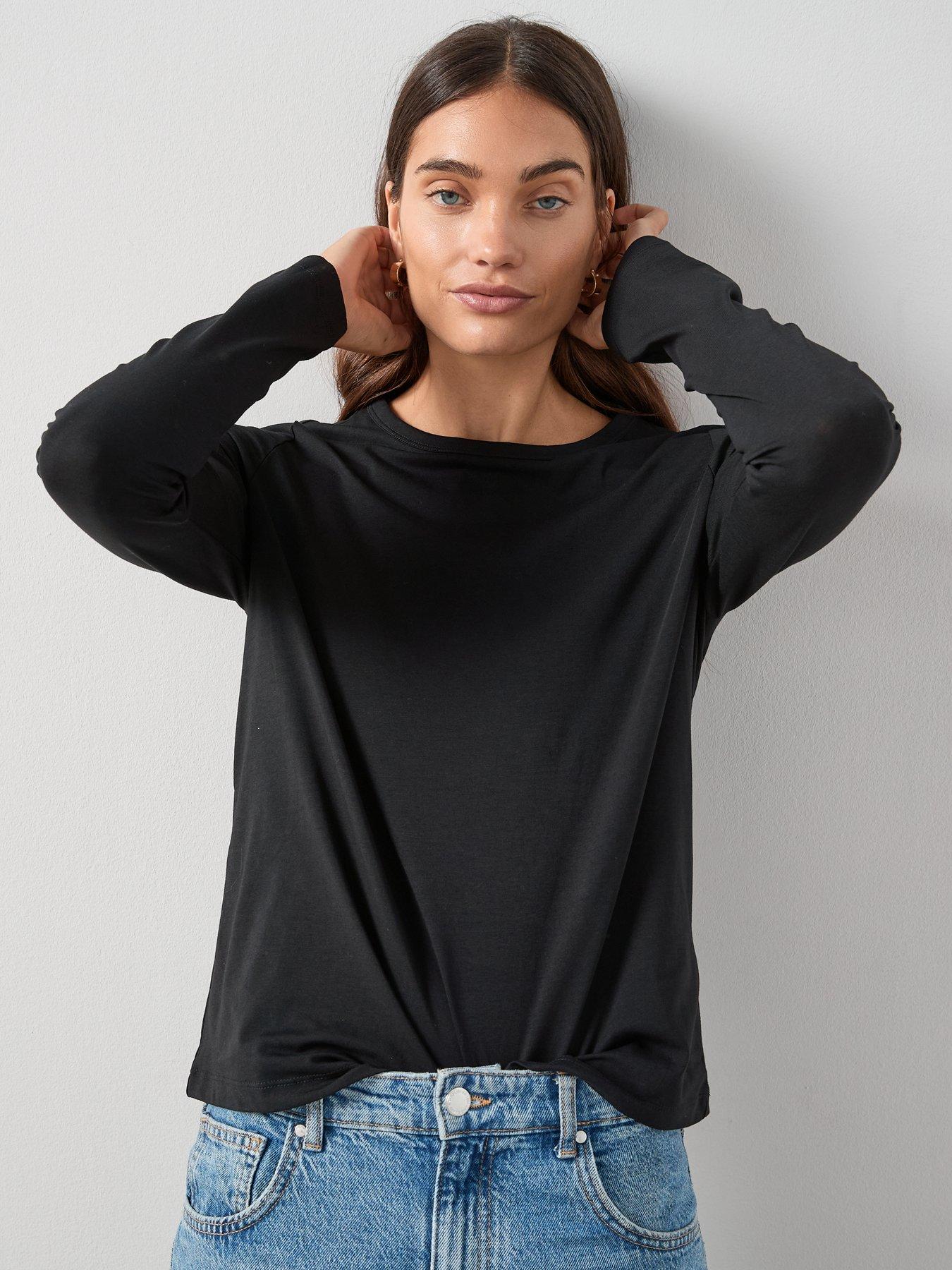  image of the-very-collection-2-pack-long-sleeve-crew-t-shirts-multi