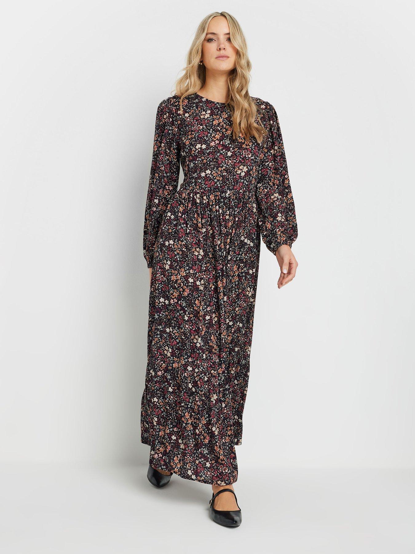 undefined Tall Ditsy Crinkle Maxi Dress