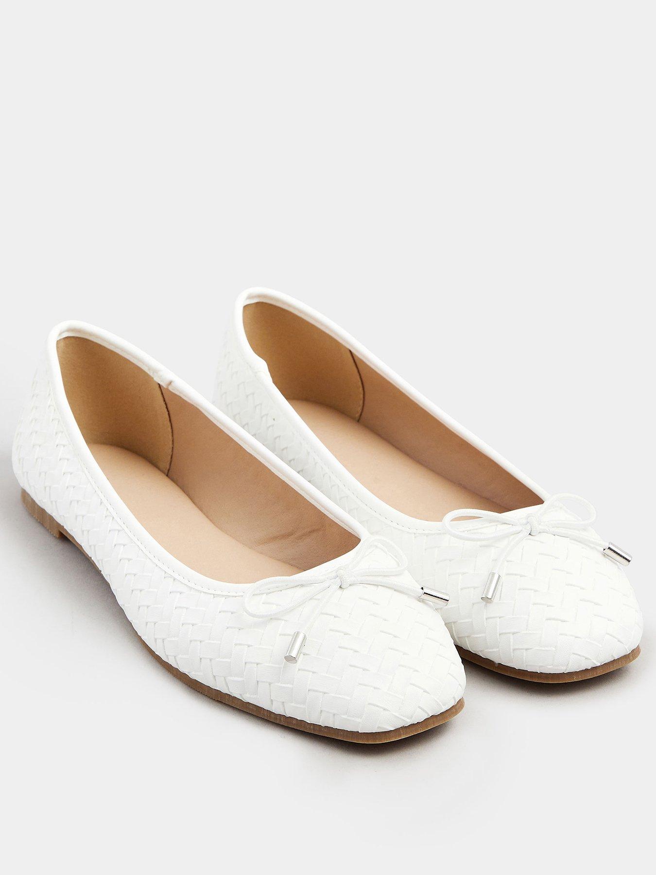  image of long-tall-sally-woven-ballet-pump