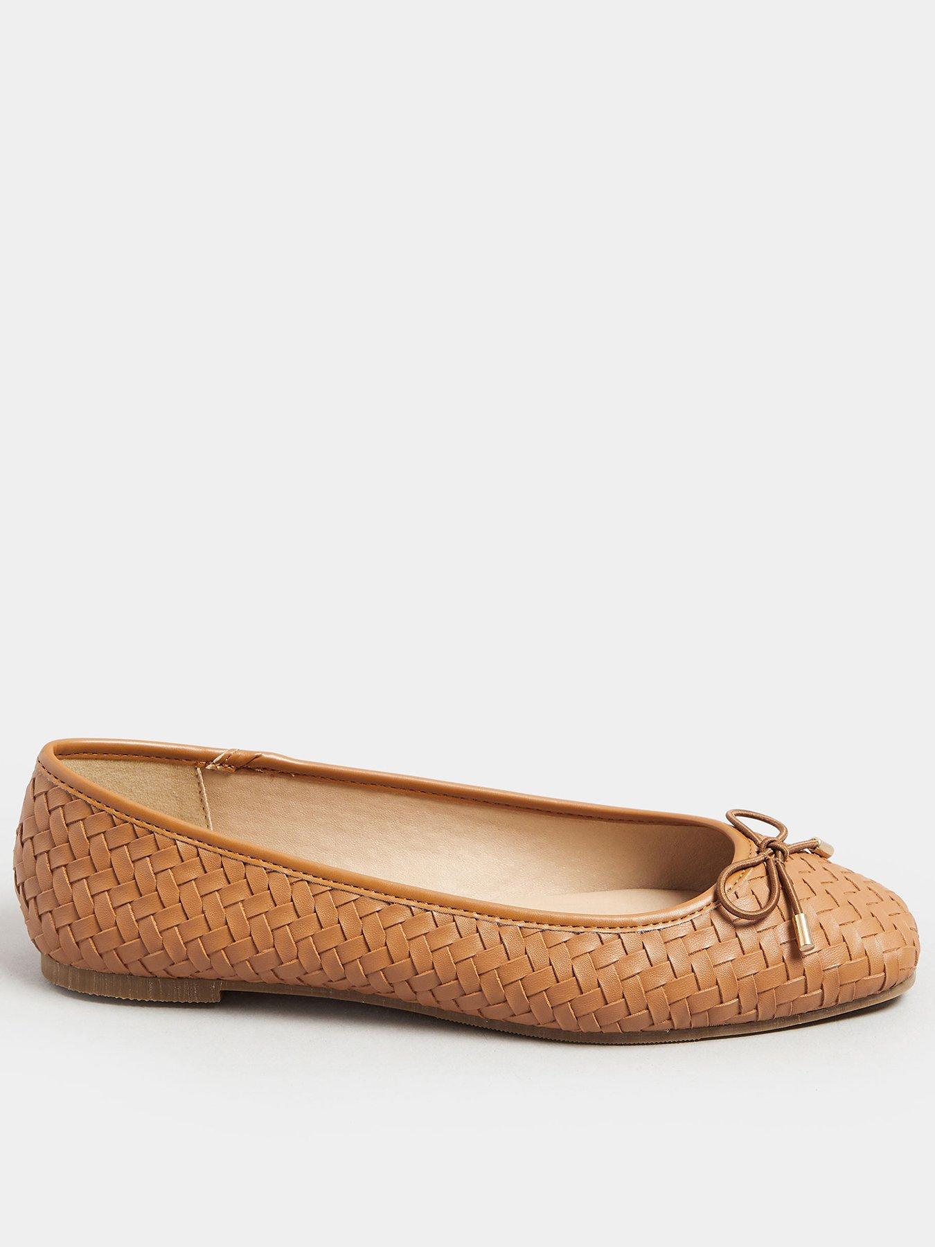  image of long-tall-sally-woven-ballet-pump