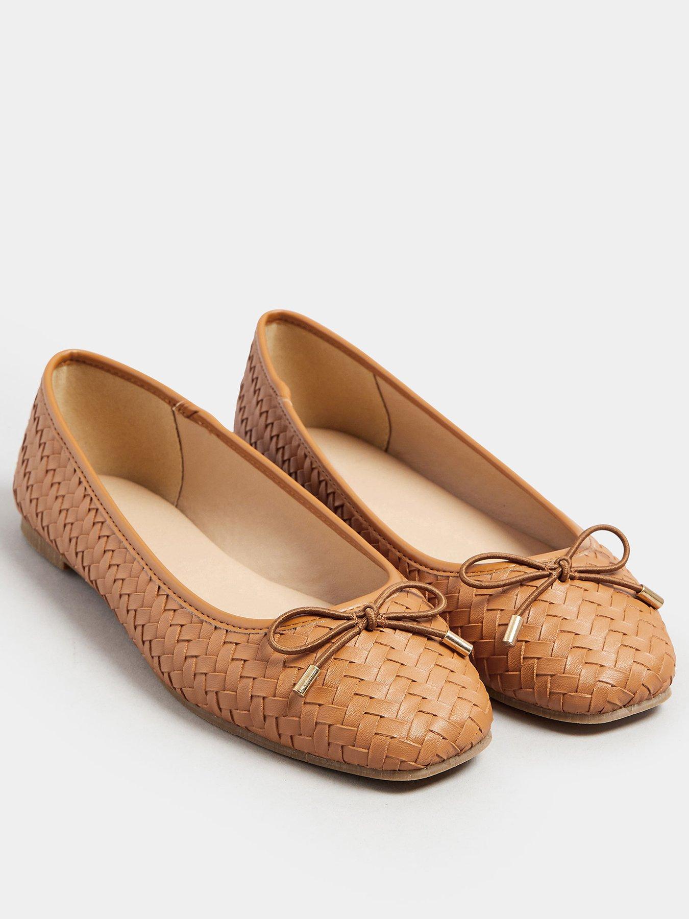  image of long-tall-sally-woven-ballet-pump