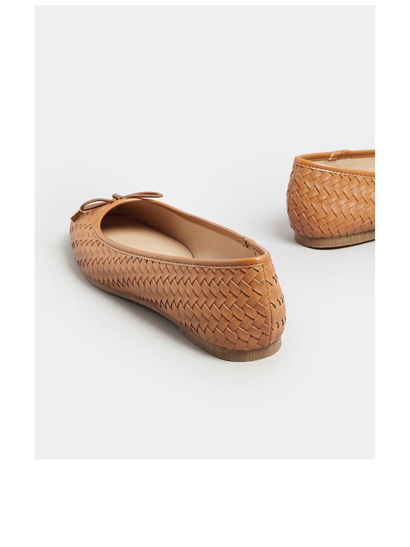  image of long-tall-sally-woven-ballet-pump