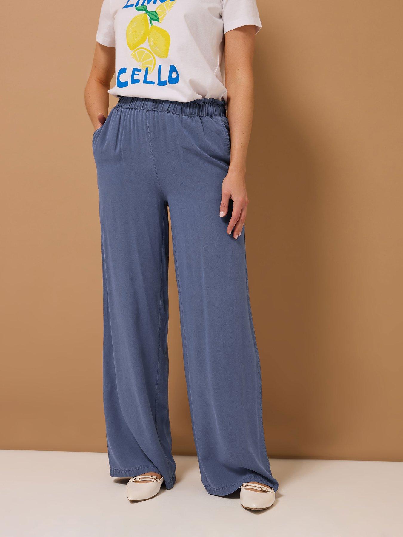 undefined Tall Denim Acid Wash Trouser 34"