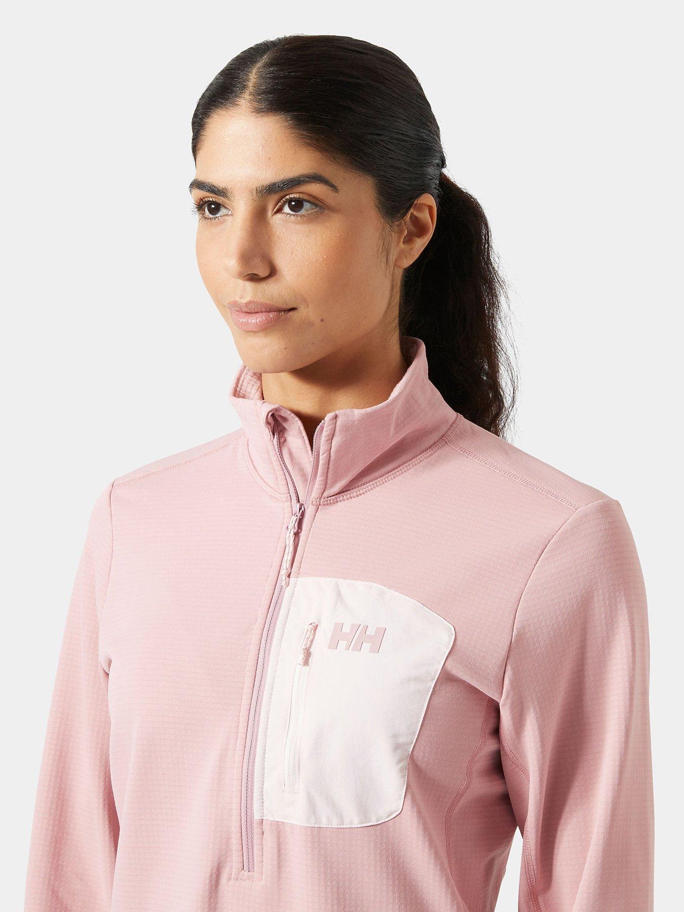  image of helly-hansen-womens-versalite-12-zip-fleece-pink