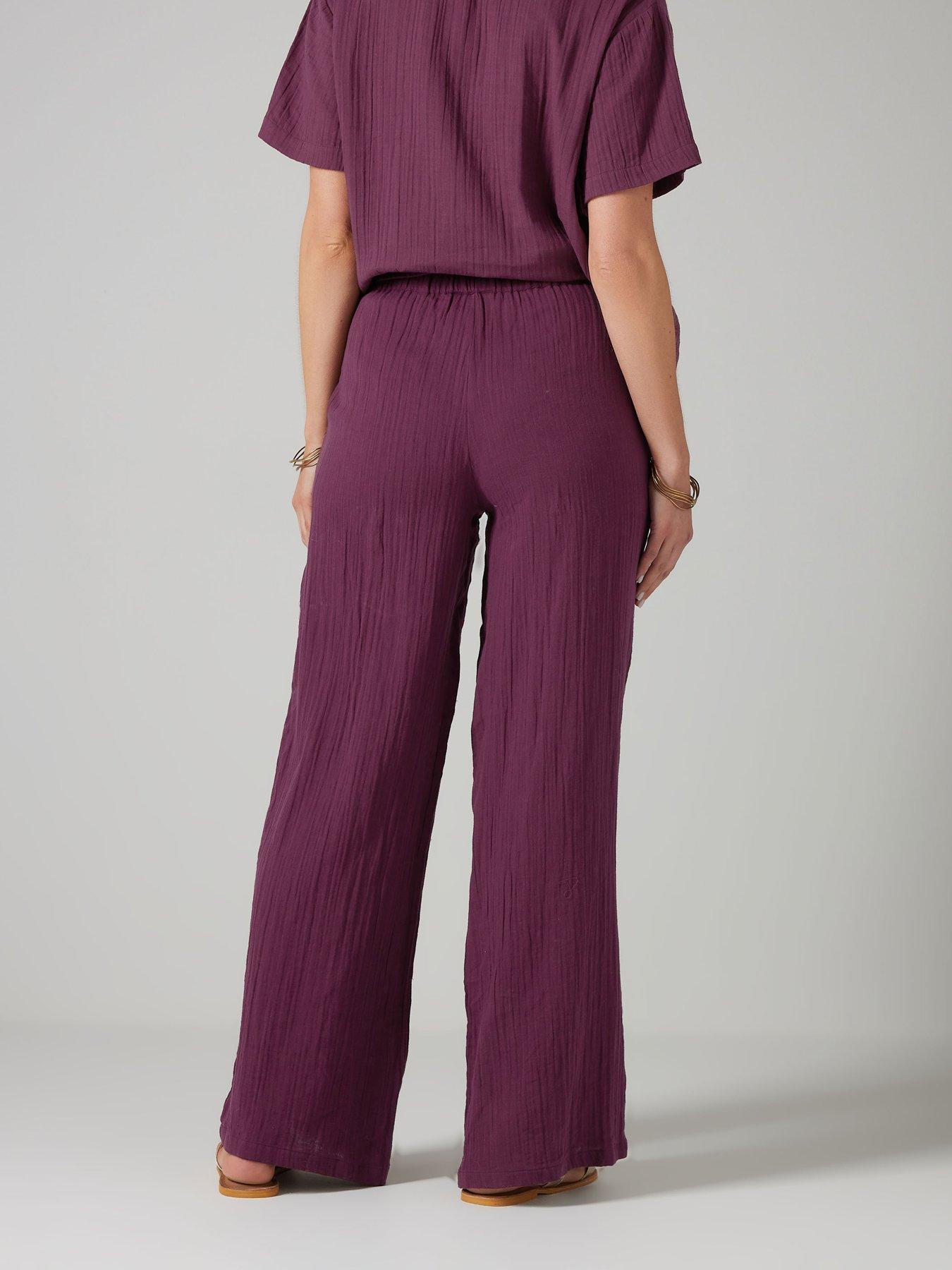  image of long-tall-sally-tall-cheesecloth-wide-leg-trouser-34