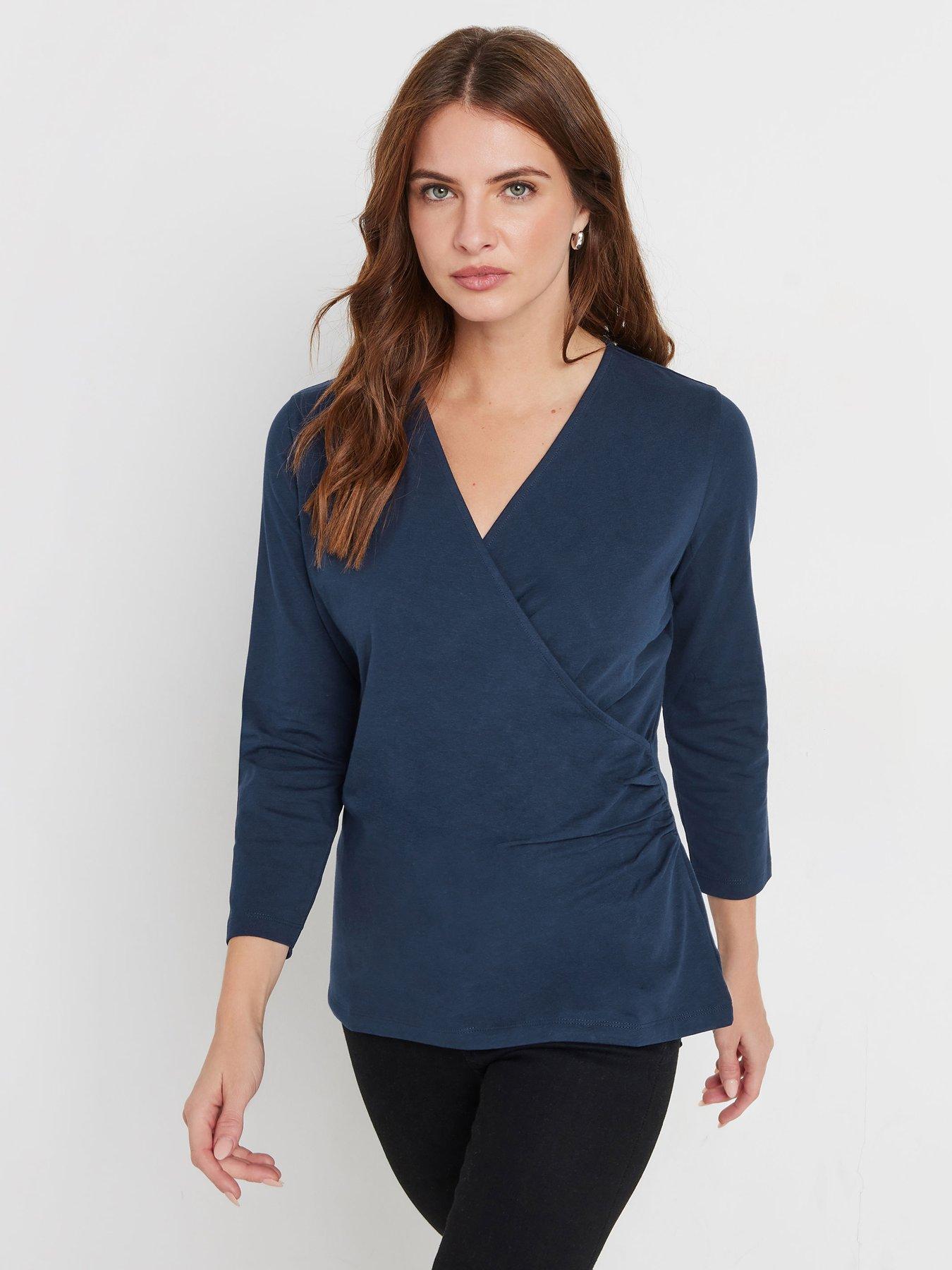  image of mco-34-sleeve-wrap-top