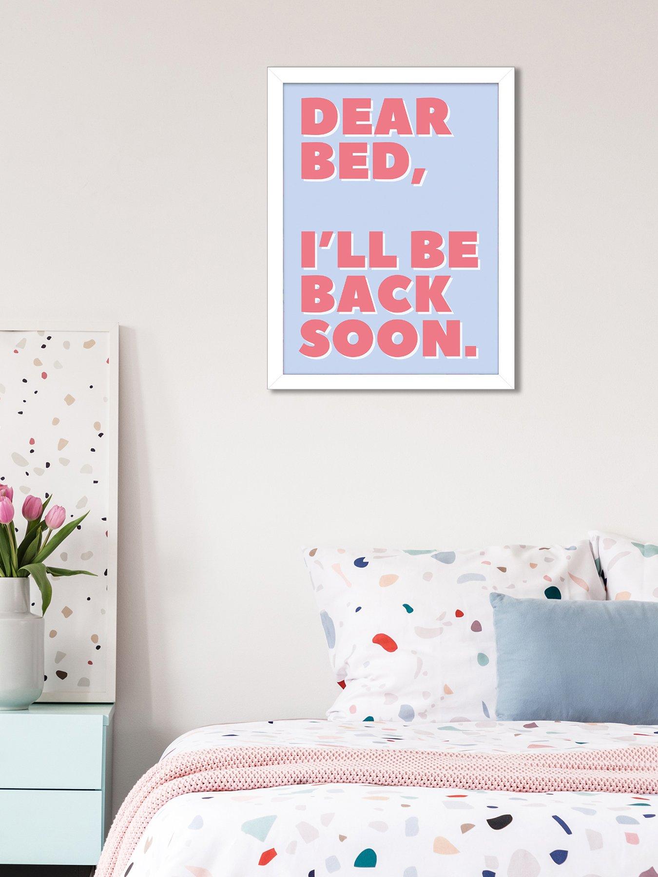 undefined Letter To My Bed Framed Art Print