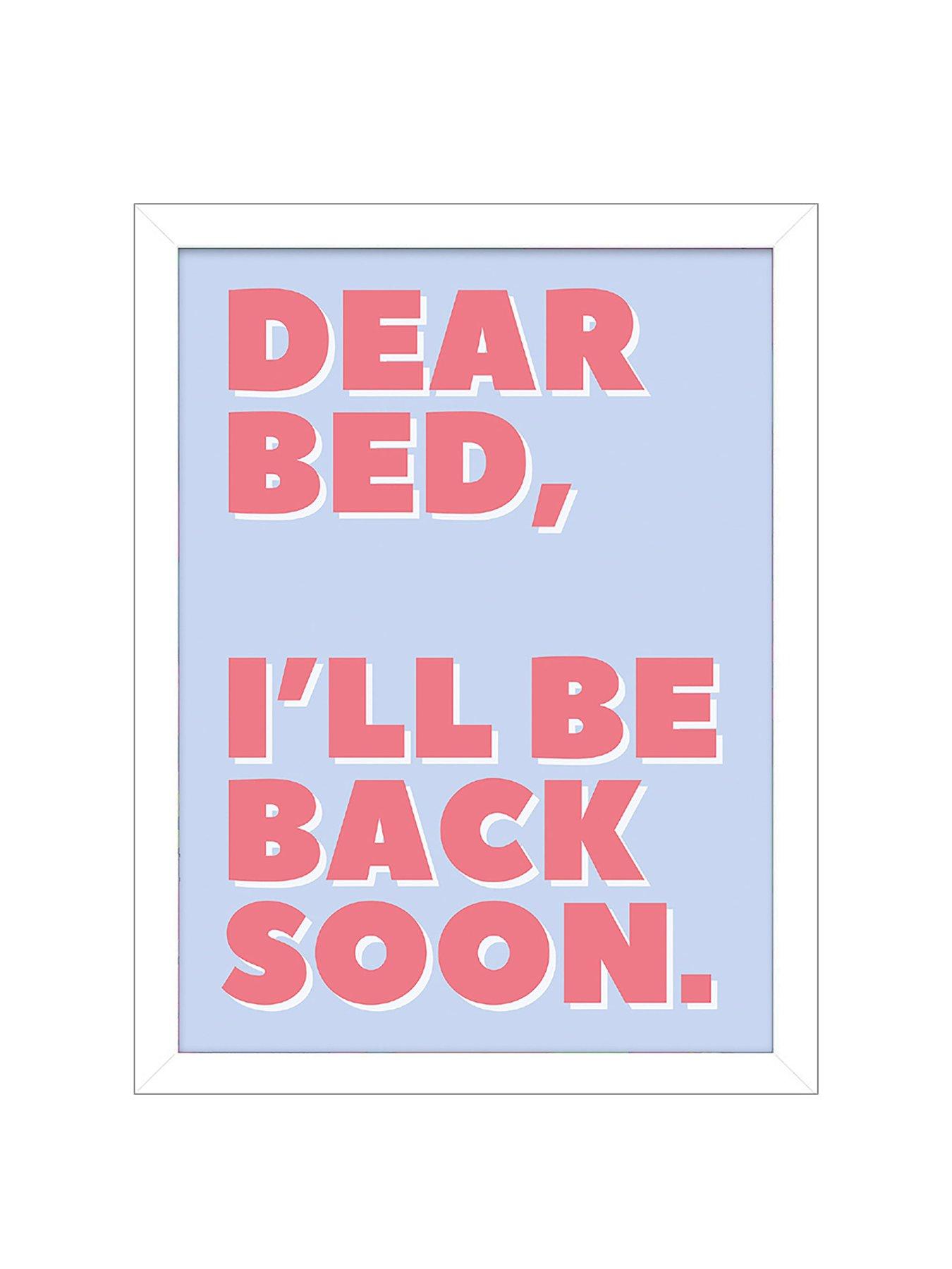 Image 2 of 2 of The Art Group Letter To My Bed Framed Art Print&nbsp;