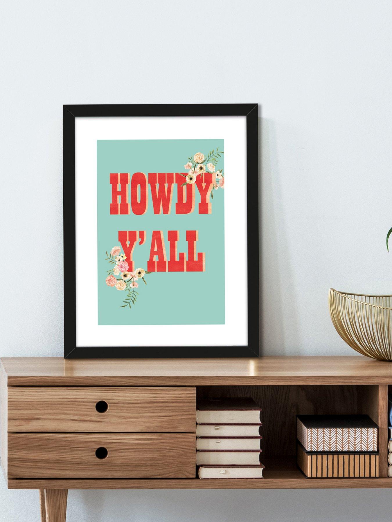  image of the-art-group-howdy-yrsquoall-framed-art-print-by-louise-nisbet