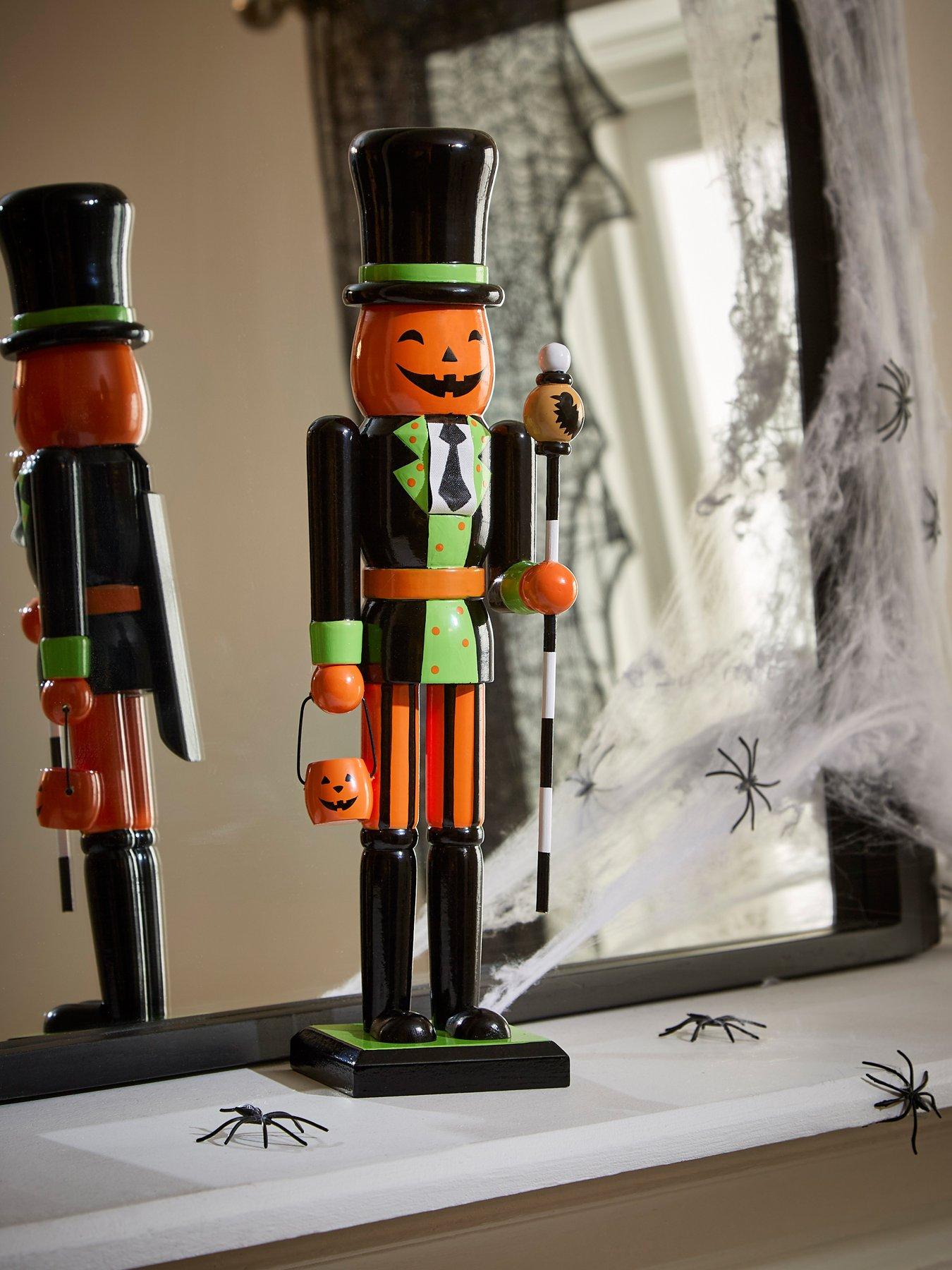 Image 1 of 6 of Very Home 38 cm Pumpkin Nutcracker Halloween Decoration