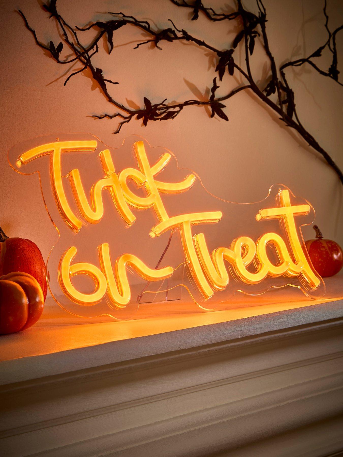 The Very Collection Trick or Treat Neon Light Halloween Decoration