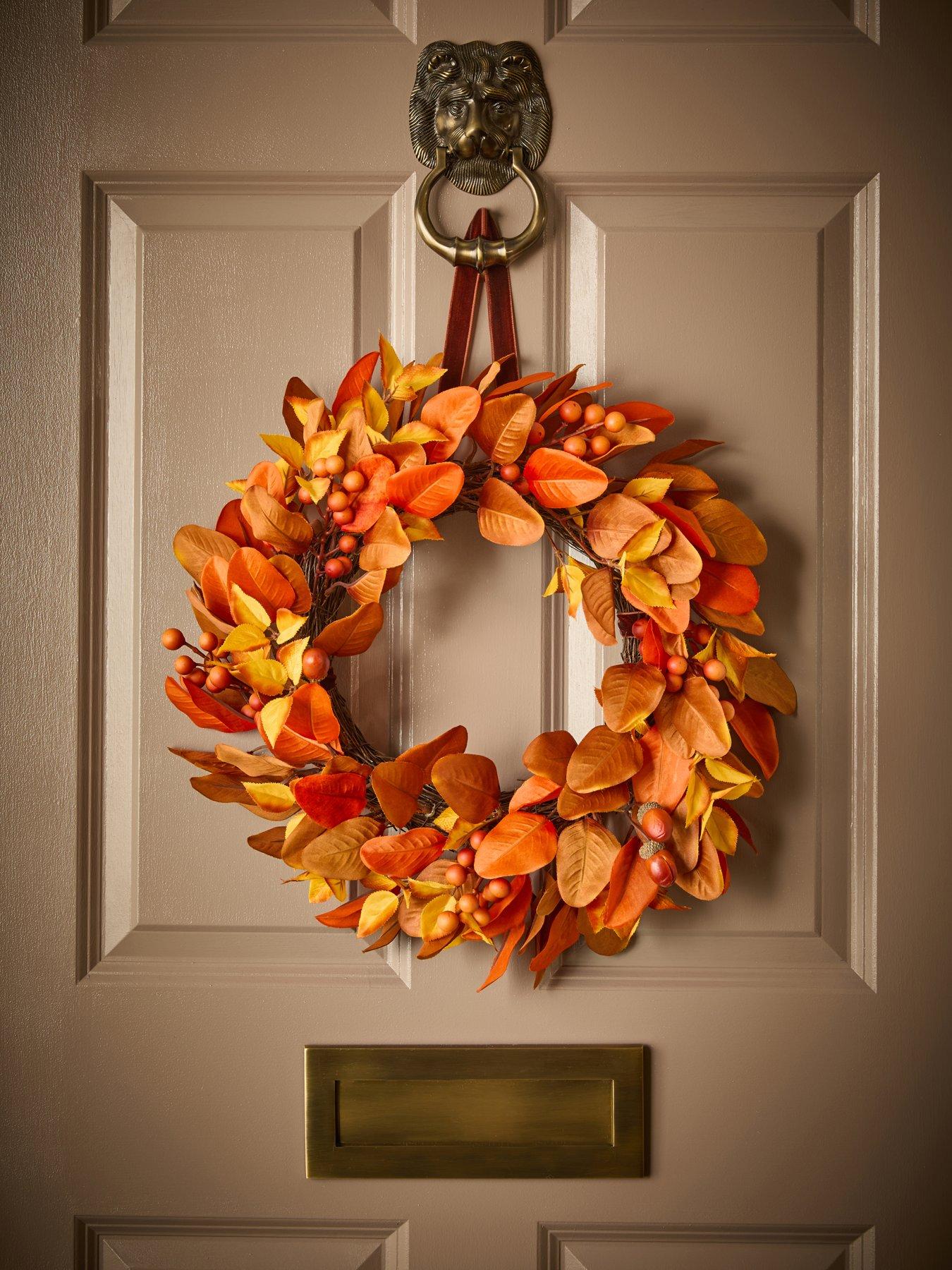 Image 1 of 6 of Very Home Autumn&nbsp;Harvest Wreath&nbsp;with&nbsp;Hanger