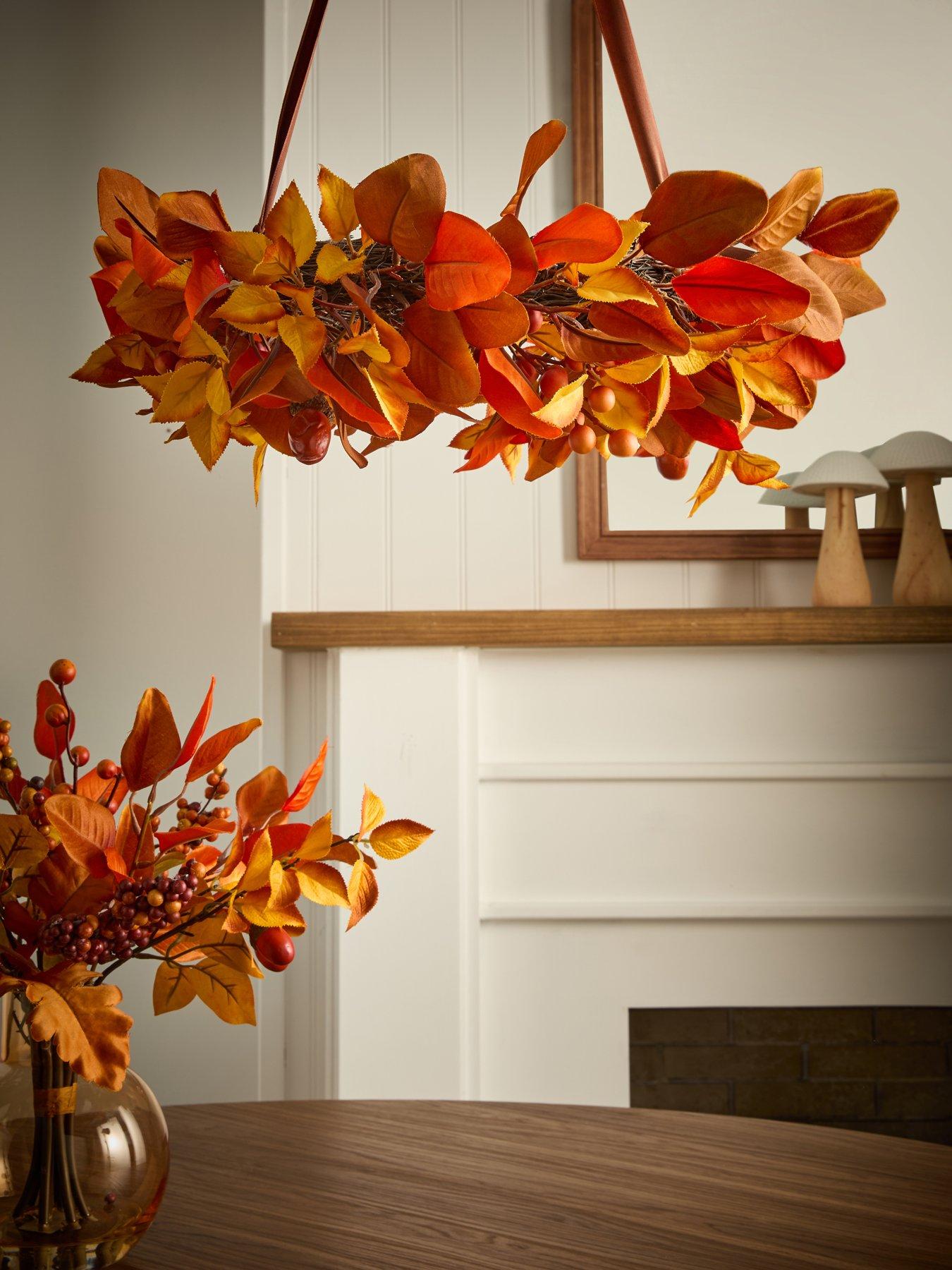 Image 5 of 6 of Very Home Autumn&nbsp;Harvest Wreath&nbsp;with&nbsp;Hanger