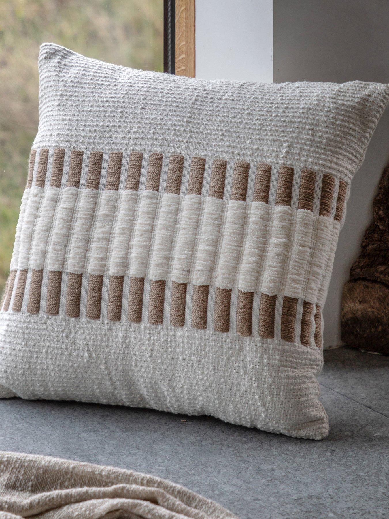 image of gallery-longshaw-woven-cushion-in-natural