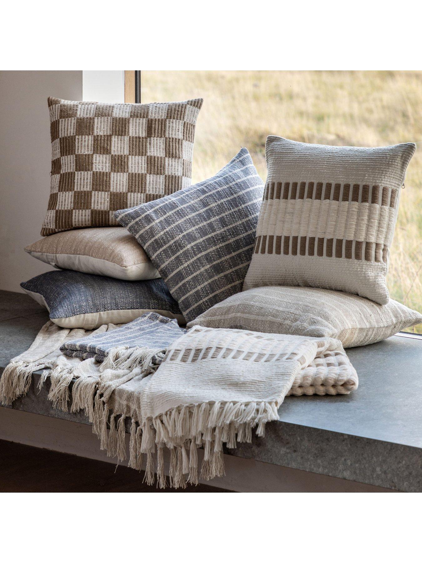  image of gallery-longshaw-woven-cushion-in-natural