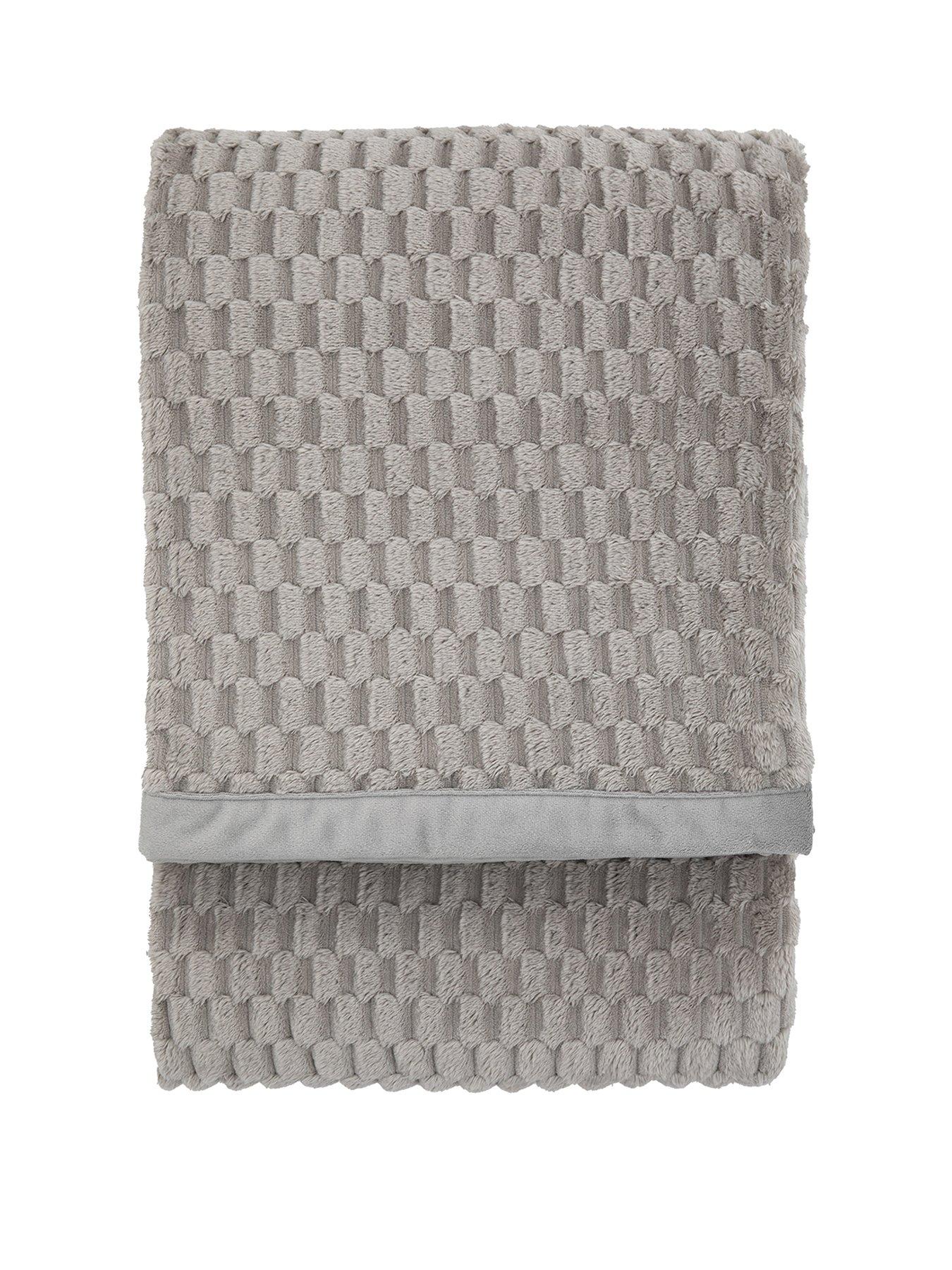  image of gallery-jacquard-velvet-knitted-throw-grey