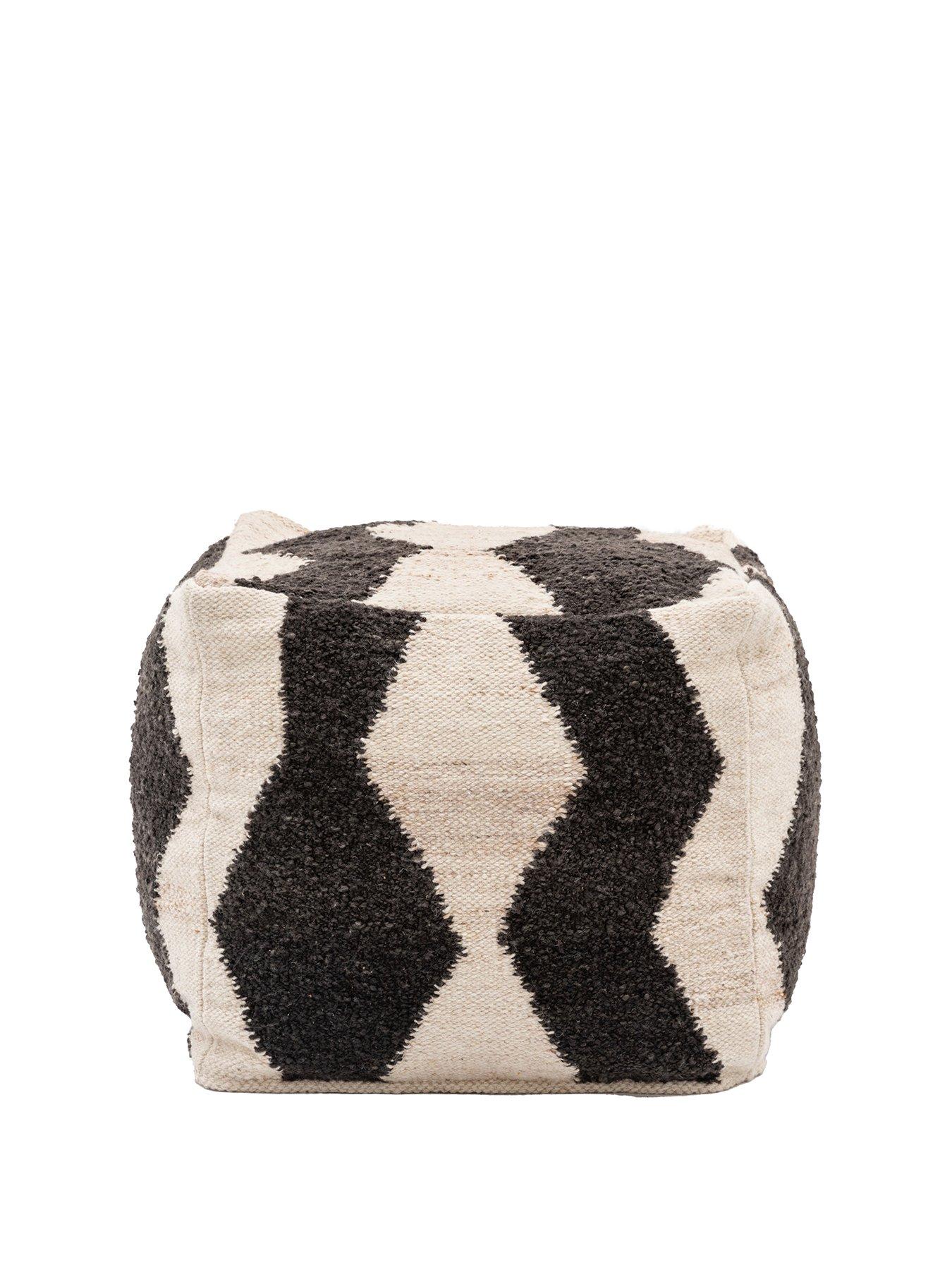 Image 2 of 4 of Gallery Direct Visby Mono Pouffe- 500x500x400mm