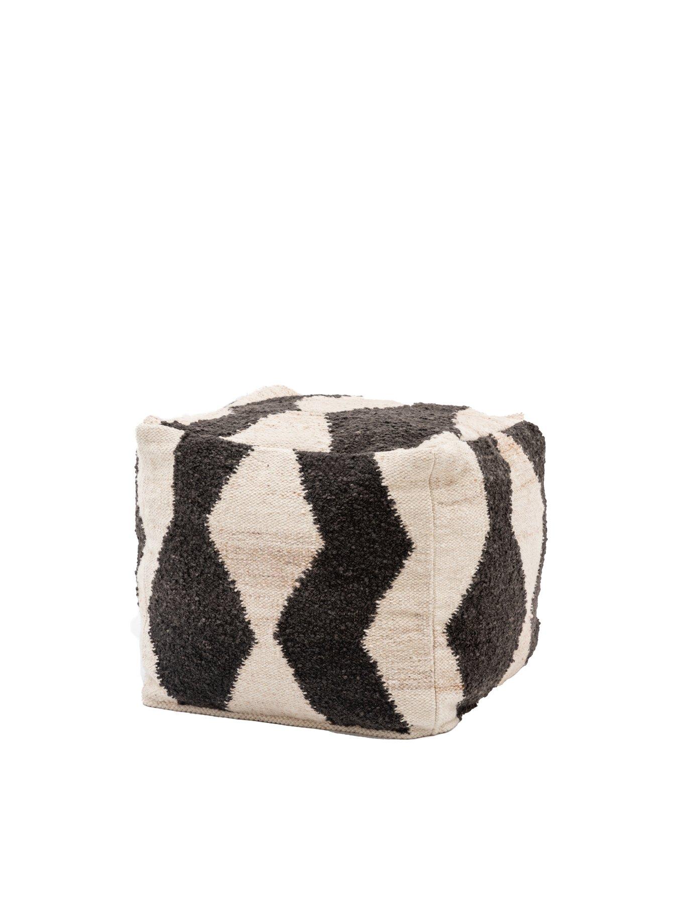 Image 4 of 4 of Gallery Direct Visby Mono Pouffe- 500x500x400mm