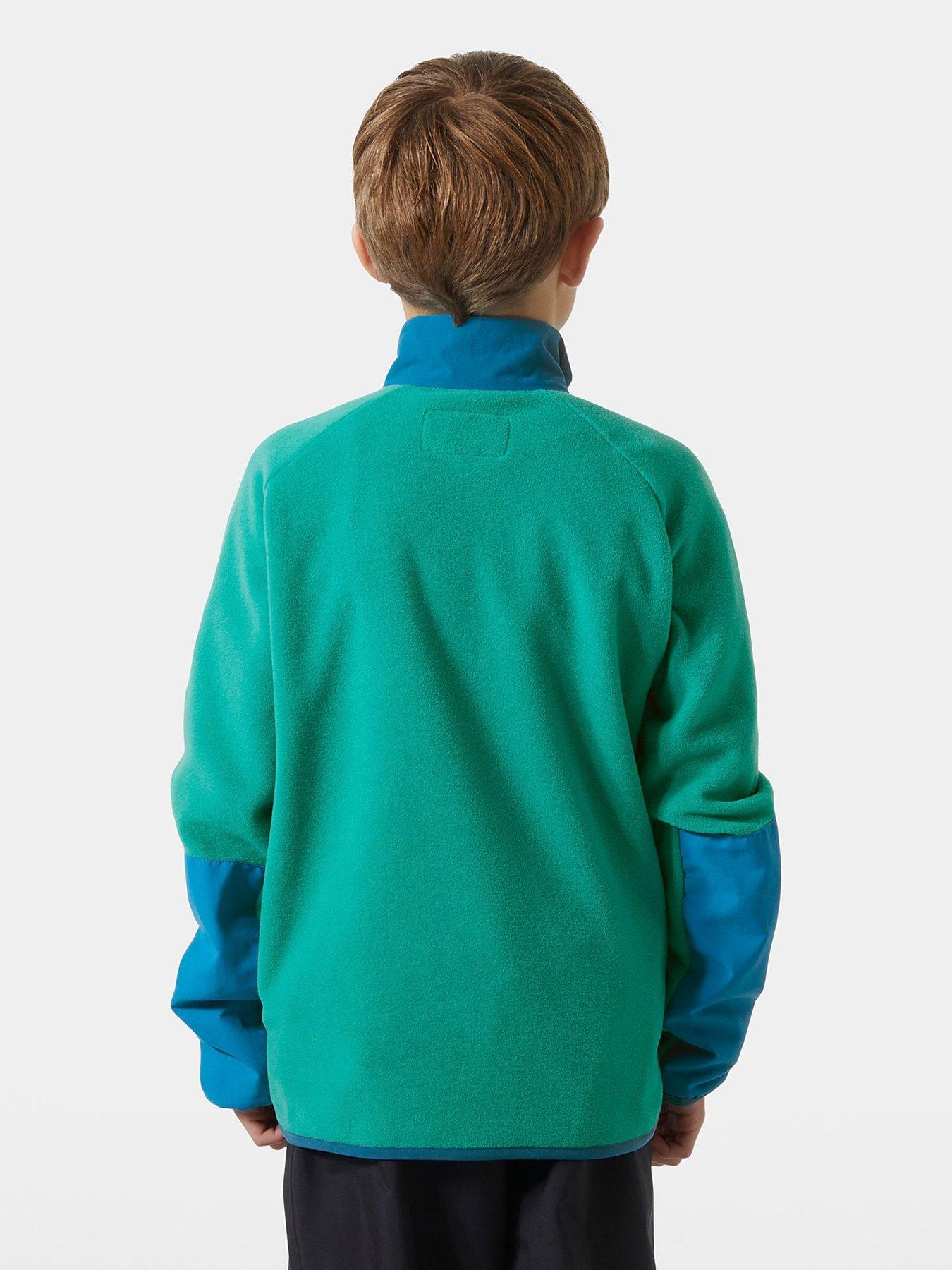  image of helly-hansen-junior-unisex-marka-fleece-jacket-green